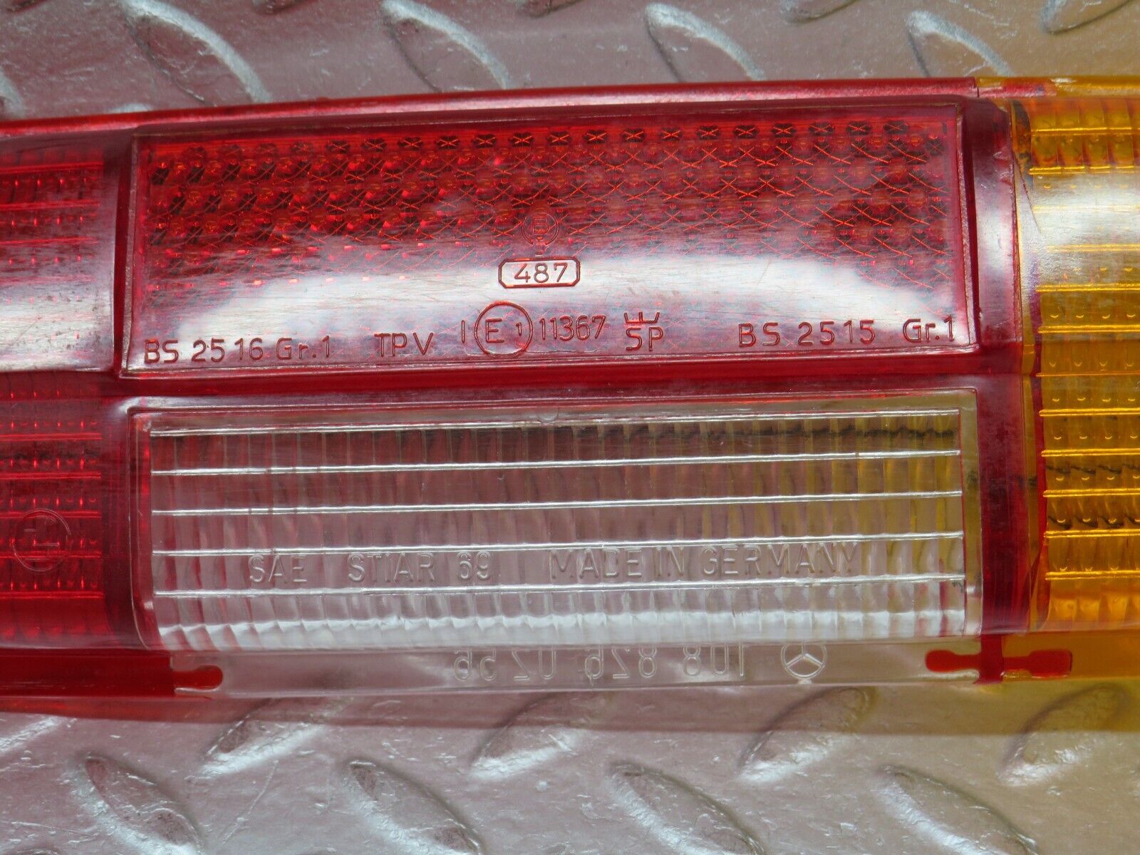 37444 Mercedes-Benz W109 300SEL Tail Light Lens Right Side 1088260256