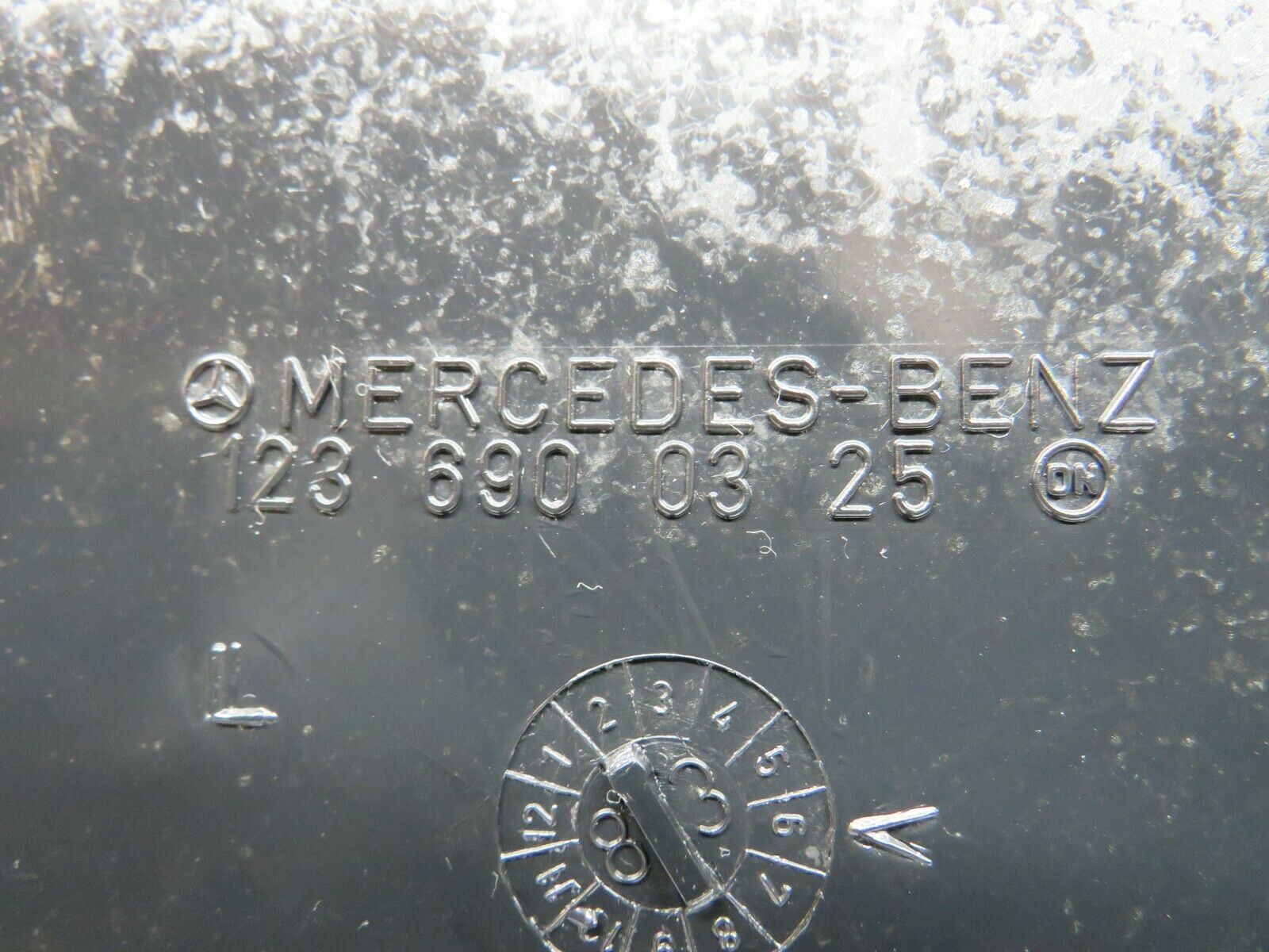 23963 Mercedes-Benz W123 280E C Pillar Cover Panel Left Side Beige 1236900325