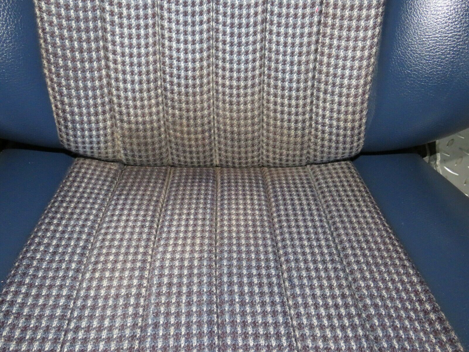 23761 Mercedes-Benz C107 450SLC Coupe Front Left Seat Blue Half Leather