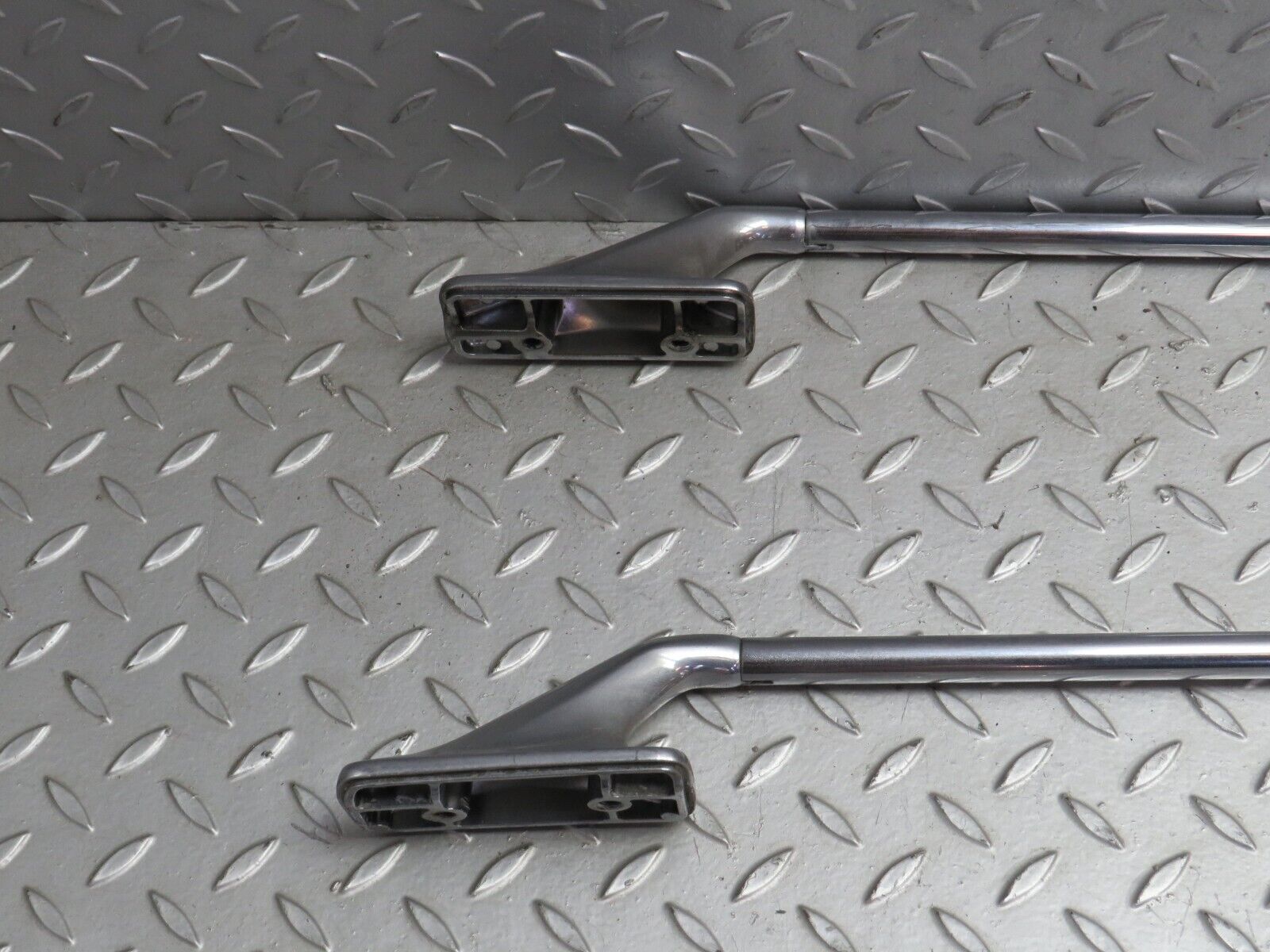 28226 Mercedes-Benz S123 240D Wagon Roof Rack Roof Chrome Bar Pair 1238420714
