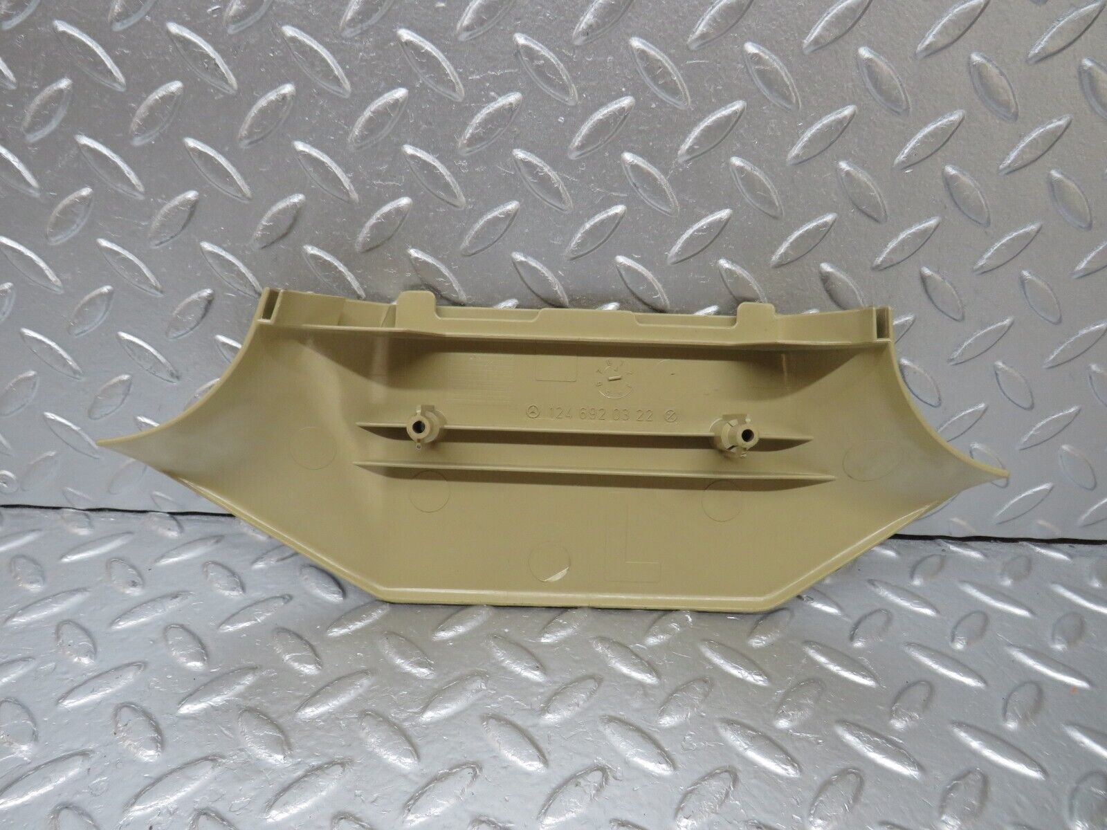 34013 Mercedes-Benz W124 260E B Pillar Bottom Cover Left Beige 1246920322