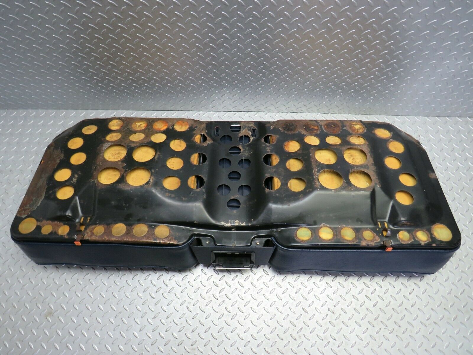 23043 Mercedes-Benz C123 230CE Coupe Rear Seat Bottom Blue Half Leather