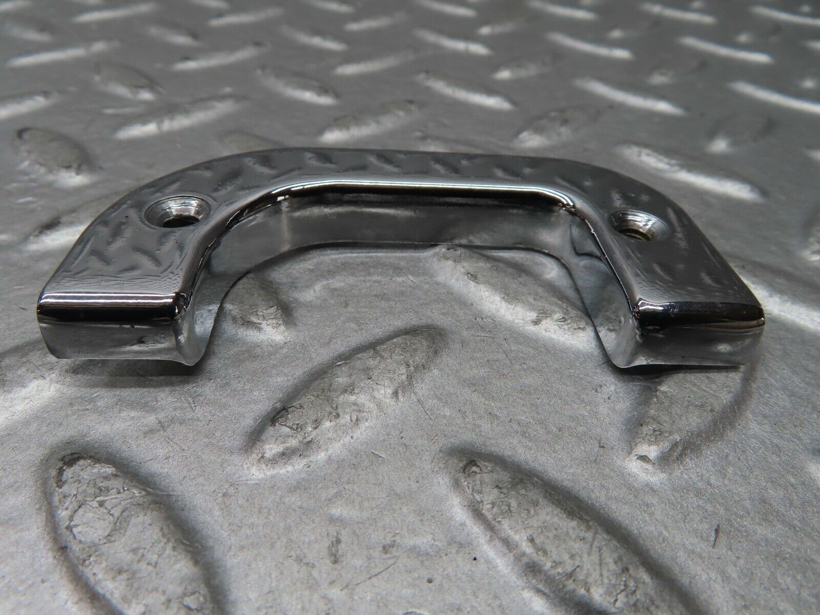 19166 Mercedes-Benz W123 300D Left Chrome Door Latch Trim 1237230124