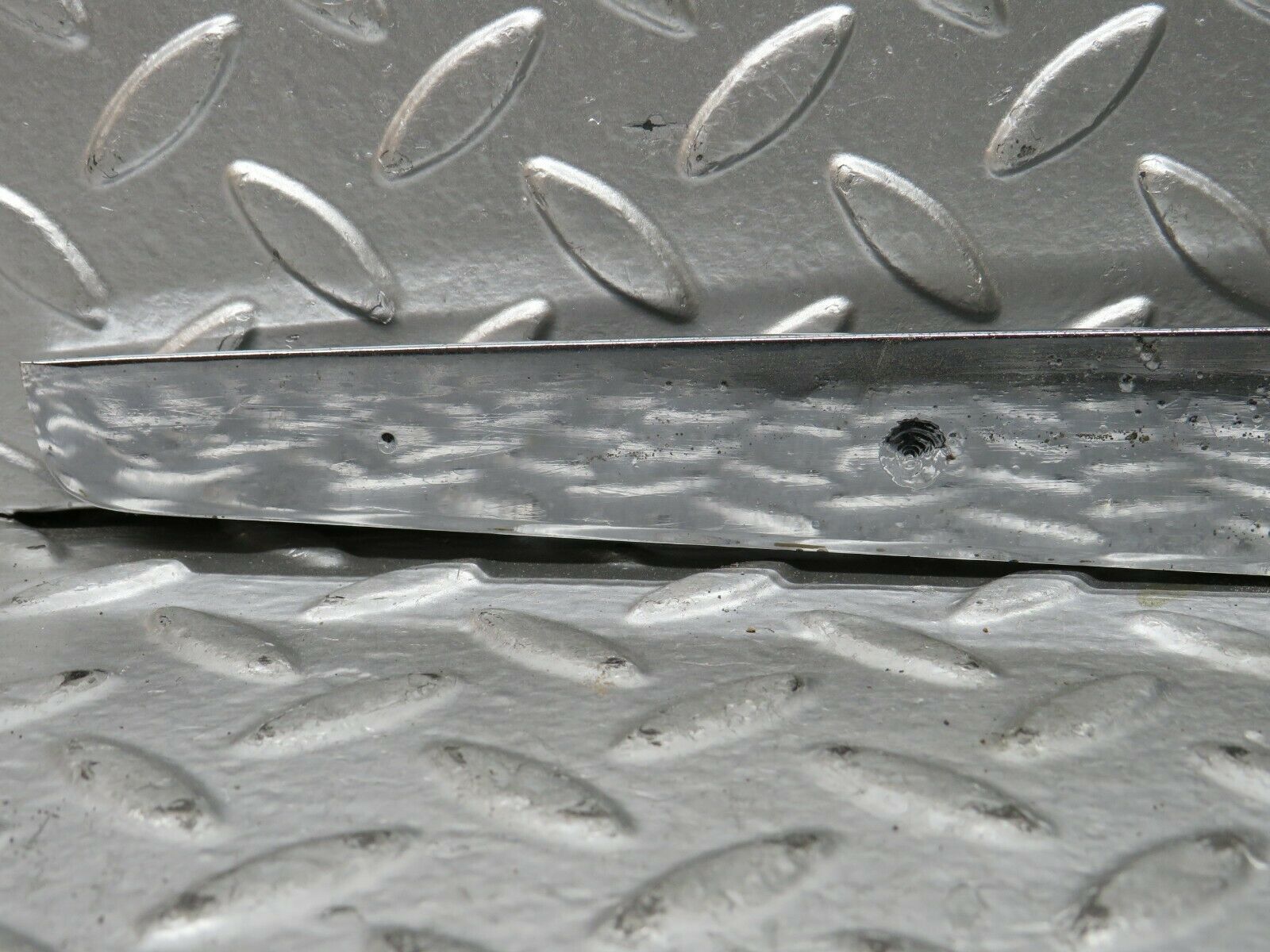 23787 Mercedes-Benz C107 450SLC Coupe Trunk Chrome Handle Moulding Left