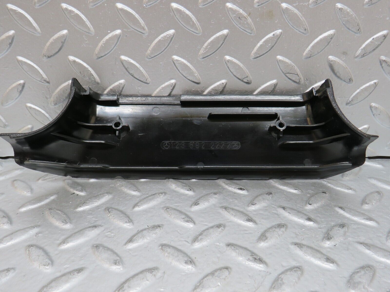 27938 Mercedes-Benz W123 280E B Pillar Bottom Cover Right Black 1236922222