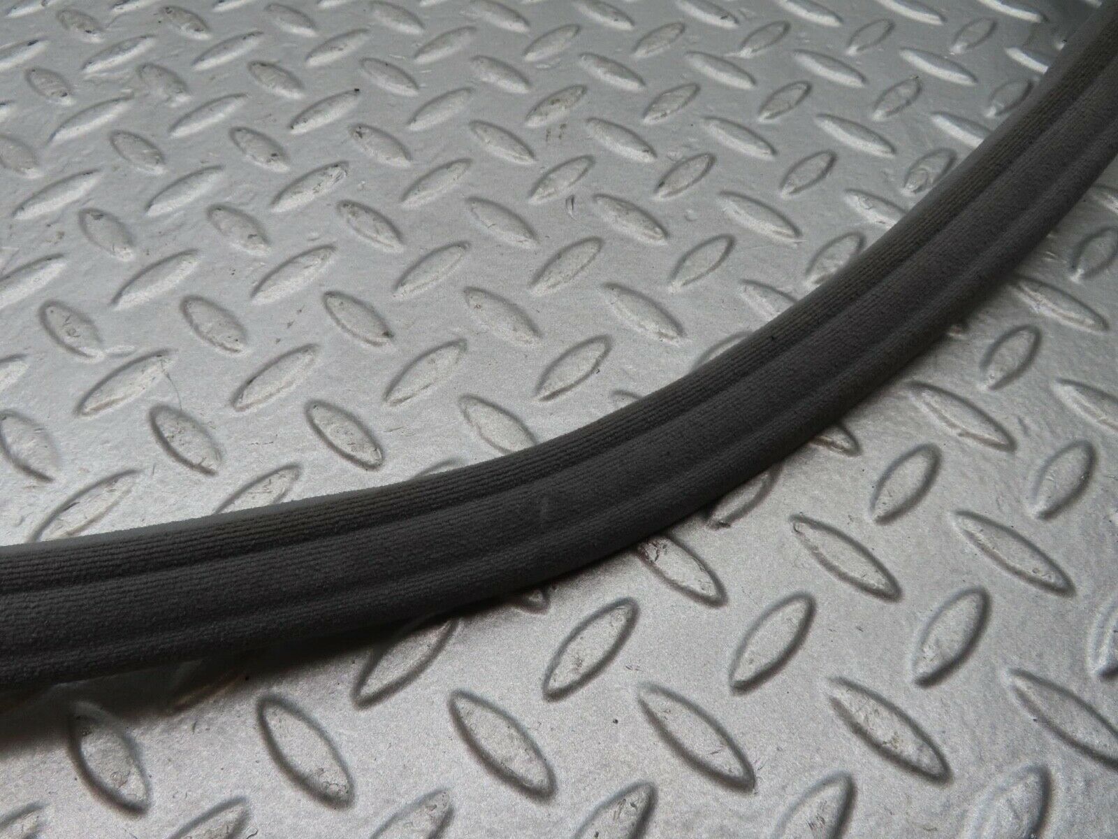 16373 Mercedes-Benz W124 260E Rear Left Cloth Covered Door Seal Grey