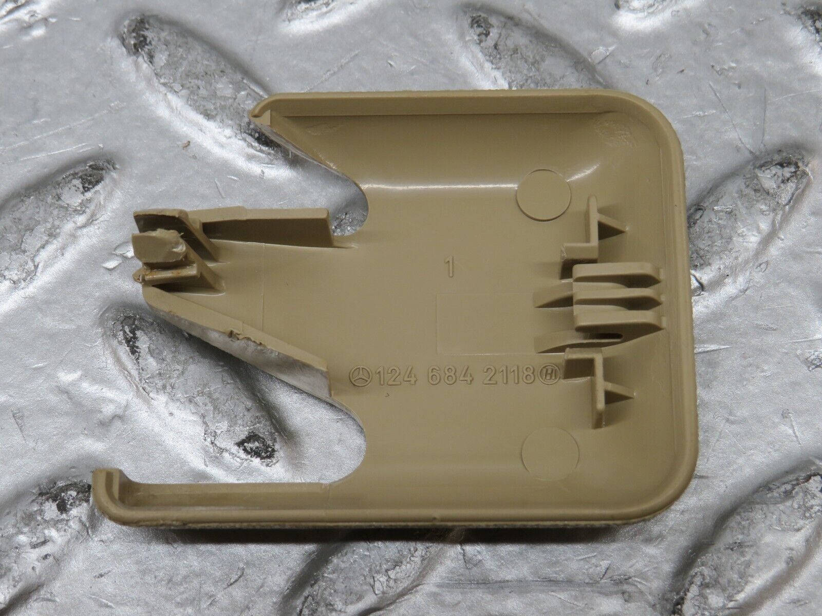 27486 Mercedes-Benz S124 300TE Front Seat Rail Trim Cover Pair 1246842218