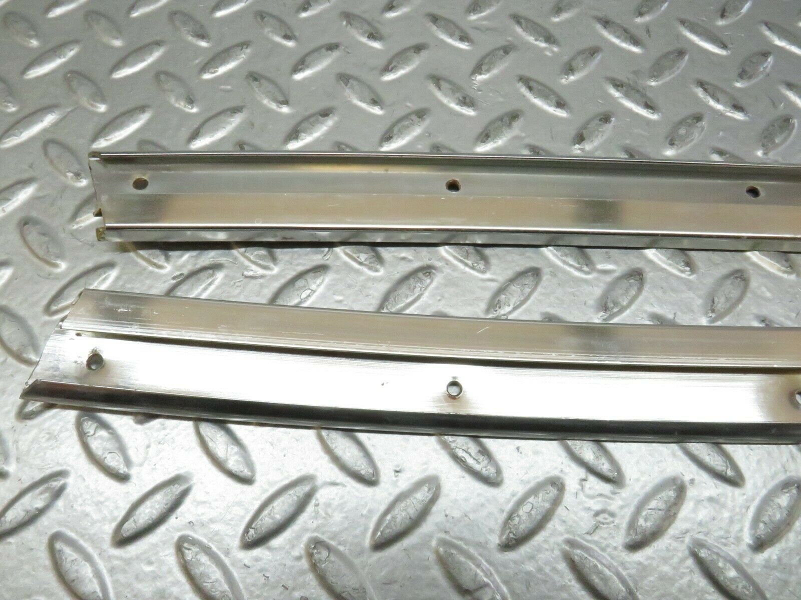 23820 Mercedes-Benz C107 450SLC Coupe A Pillar Chrome Moulding Trim Pair