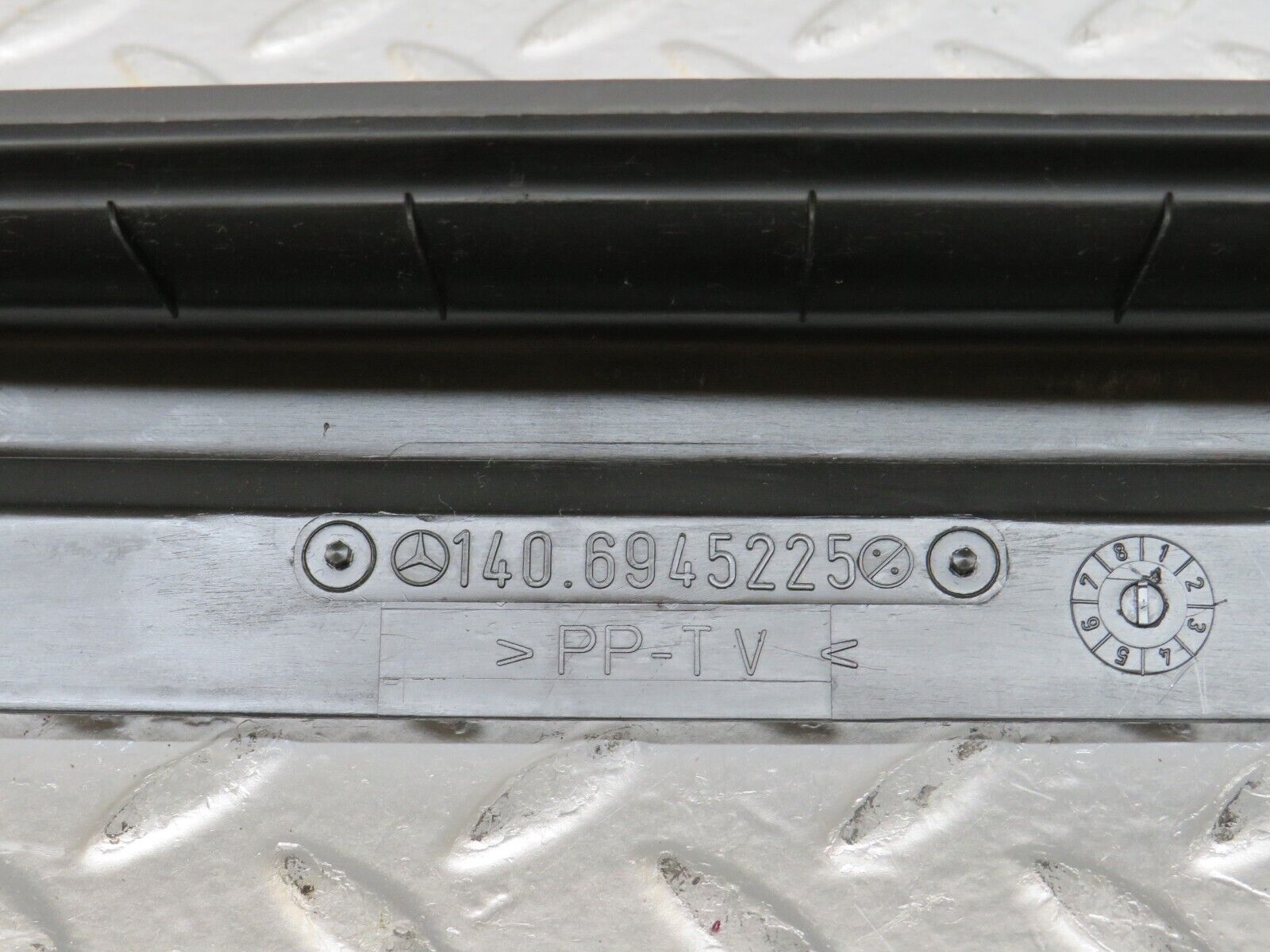 24742 Mercedes-Benz W140 S320 Trunk Lock Cover Trim 1406945225