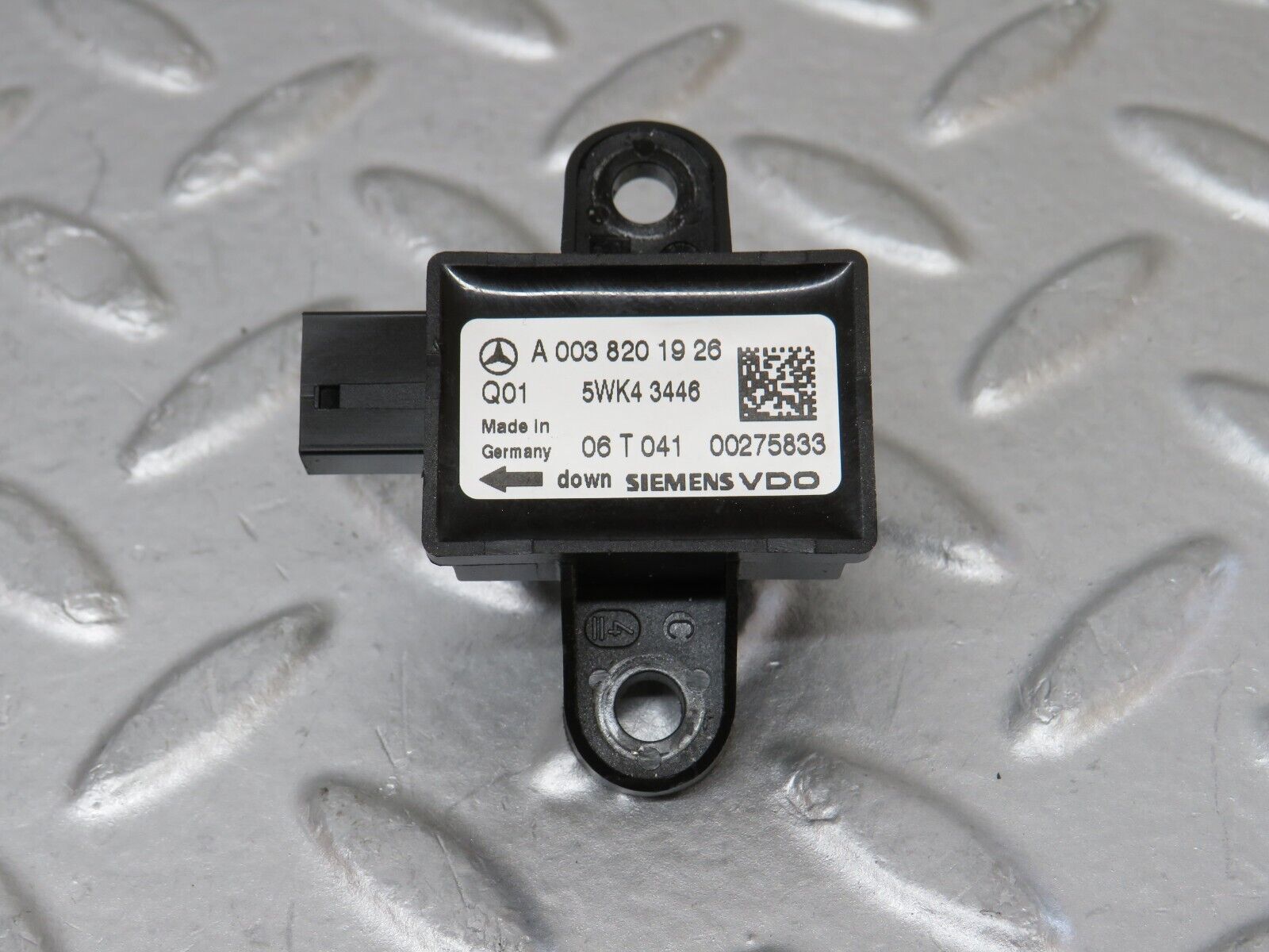 35125 Mercedes-Benz W221 Door Airbag Crash Sensor 0038201926