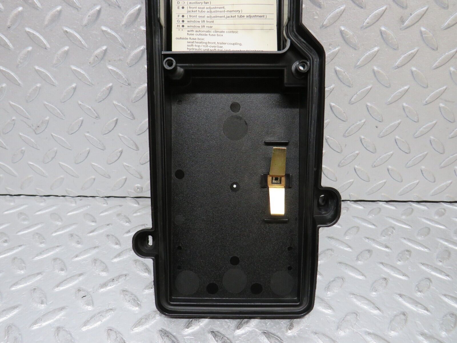 37959 Mercedes-Benz A124 320E Cabriolet Fuse Box Lid 1245452700 1245400282 1245400182