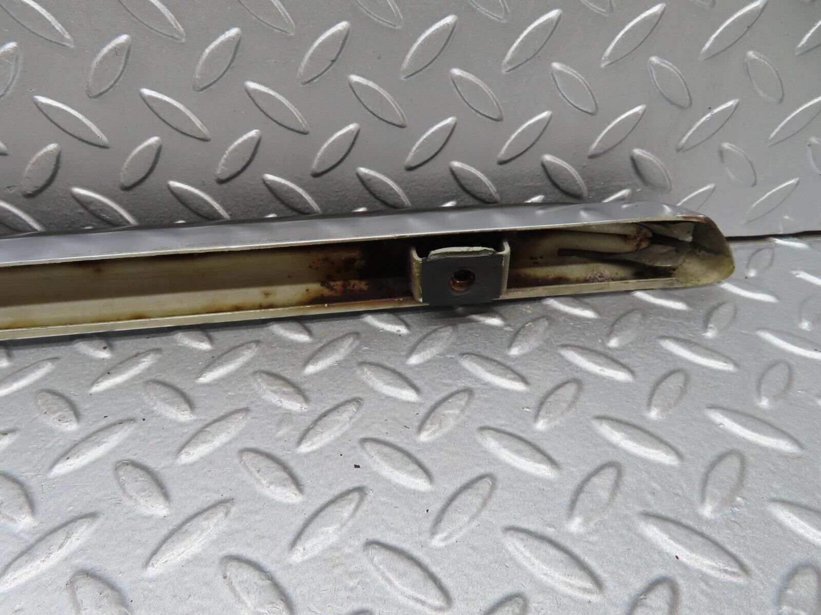 14312 Mercedes-Benz W116 350SE Rear Right Upper Bumper Chrome 1168800871