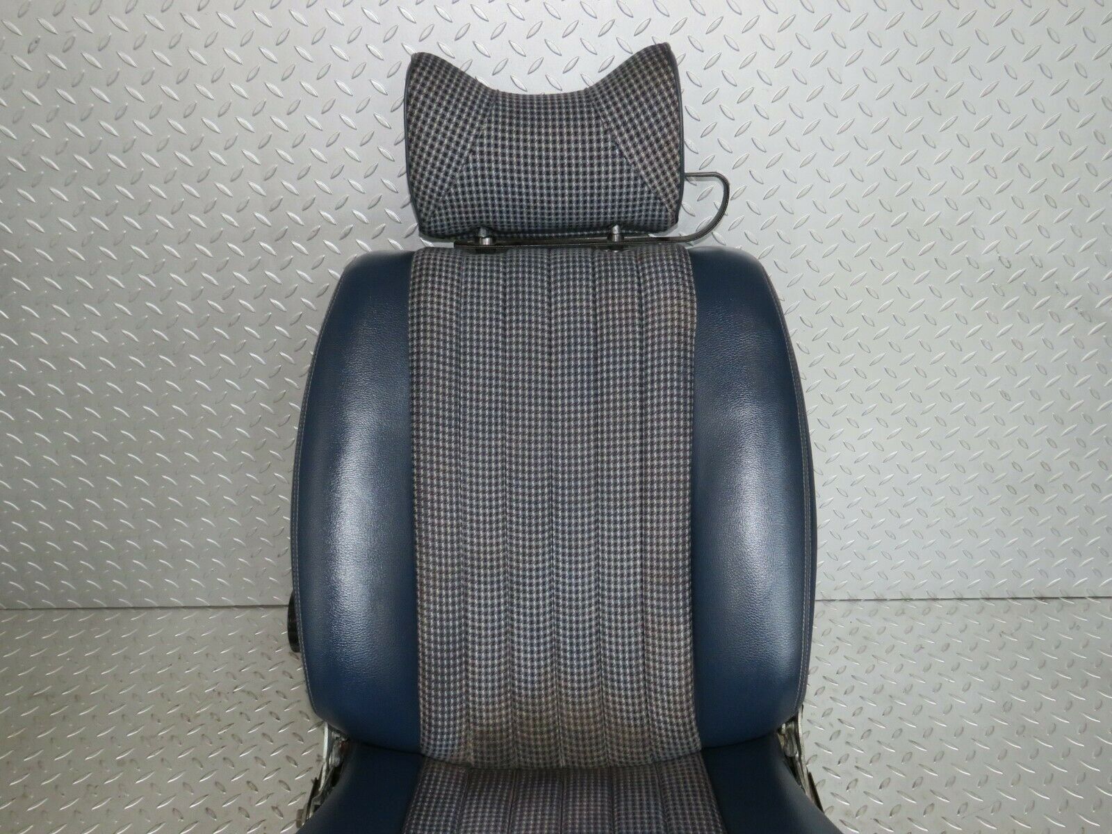 23761 Mercedes-Benz C107 450SLC Coupe Front Left Seat Blue Half Leather