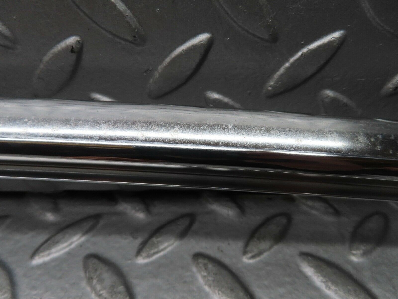 21068 Mercedes-Benz W123 230E Rear Left Door Chrome Window Channel