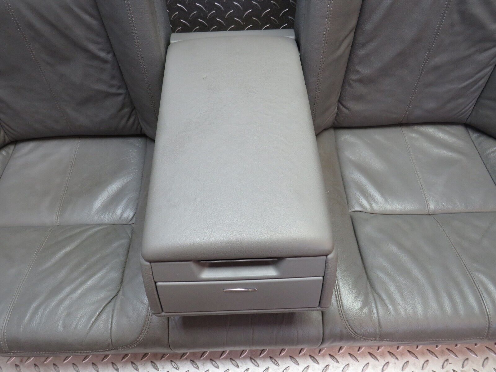 35282 Mercedes-Benz W221 Rear Seat Leather Grey 2219200050 2219200016