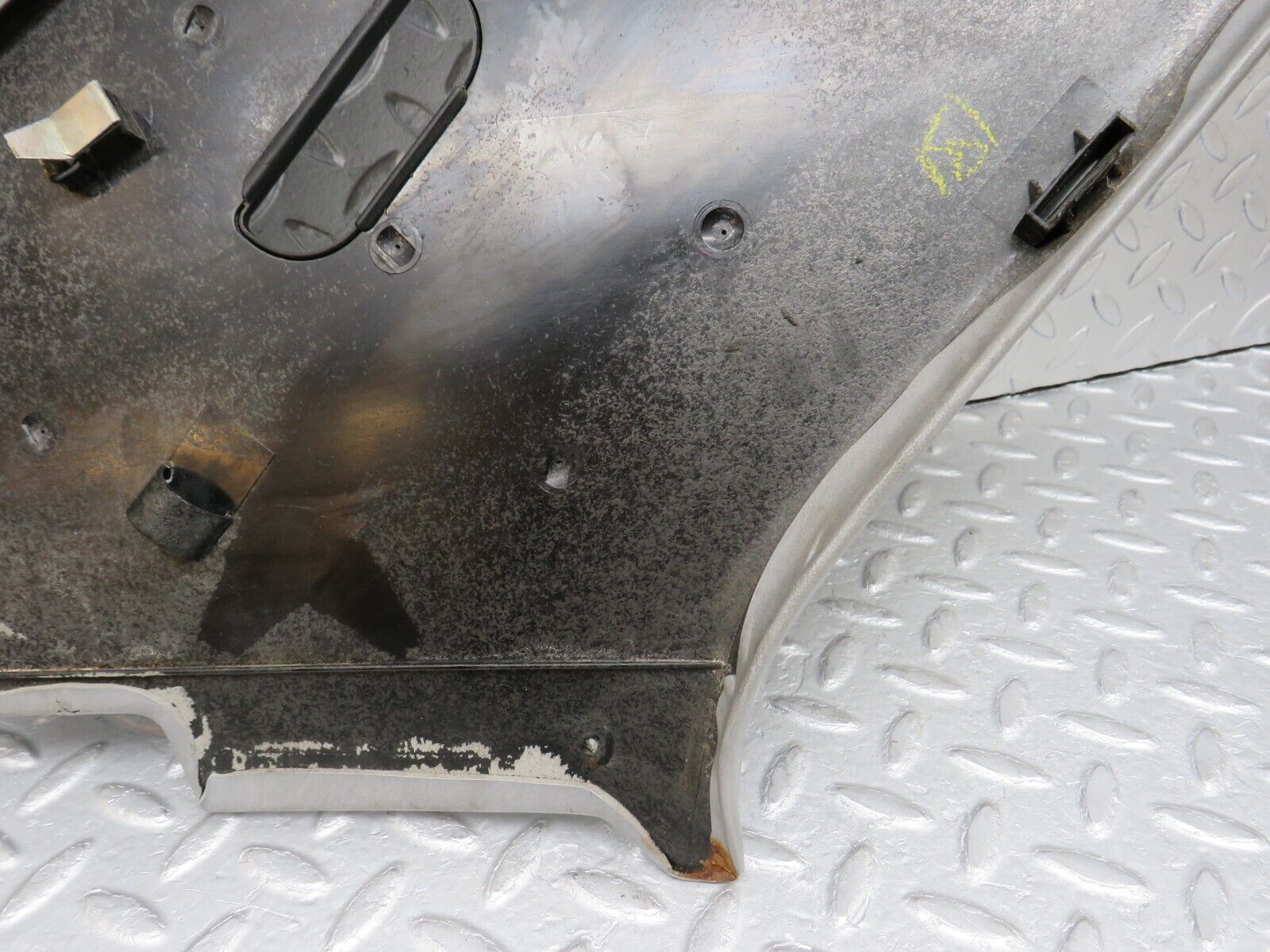 35960 Mercedes-Benz W126 420SE C Pillar Cover Panel Right Side Grey 1266950444