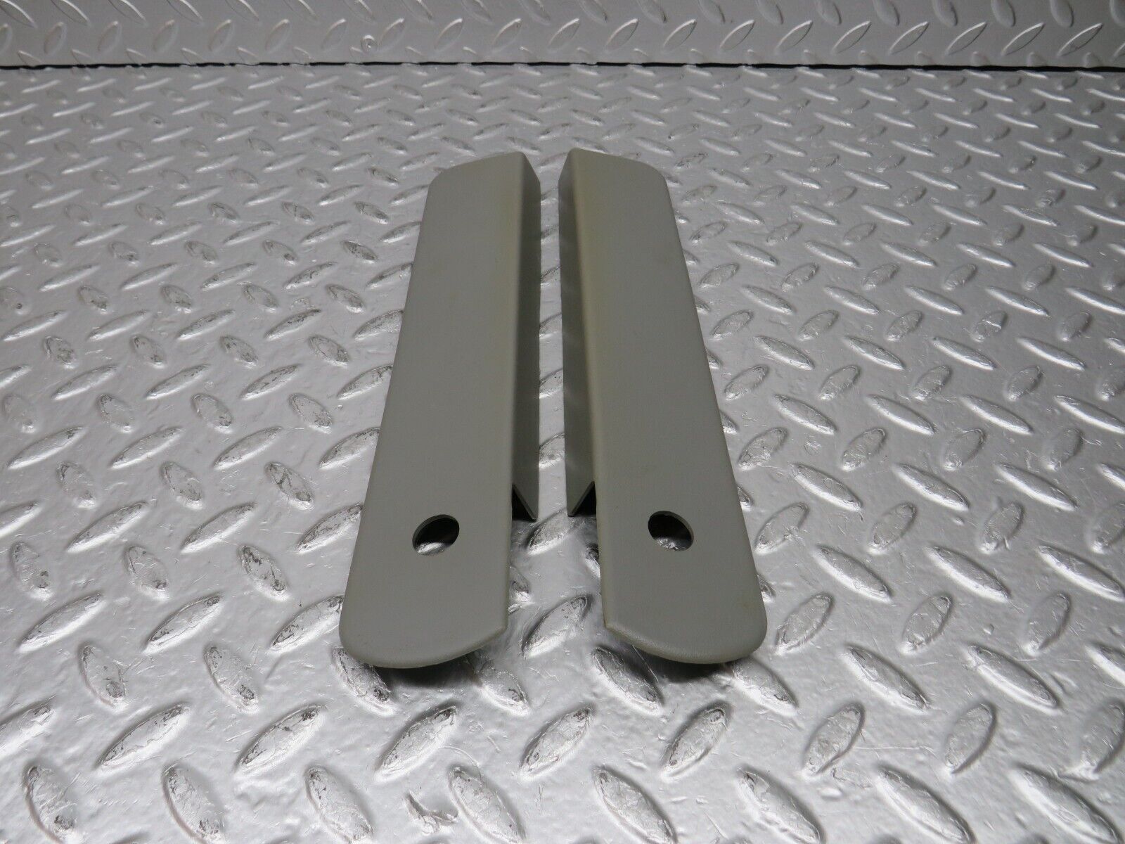 32366 Mercedes-Benz S124 300TE Rear Seat Hinge Cover Trim Pair 1249240243