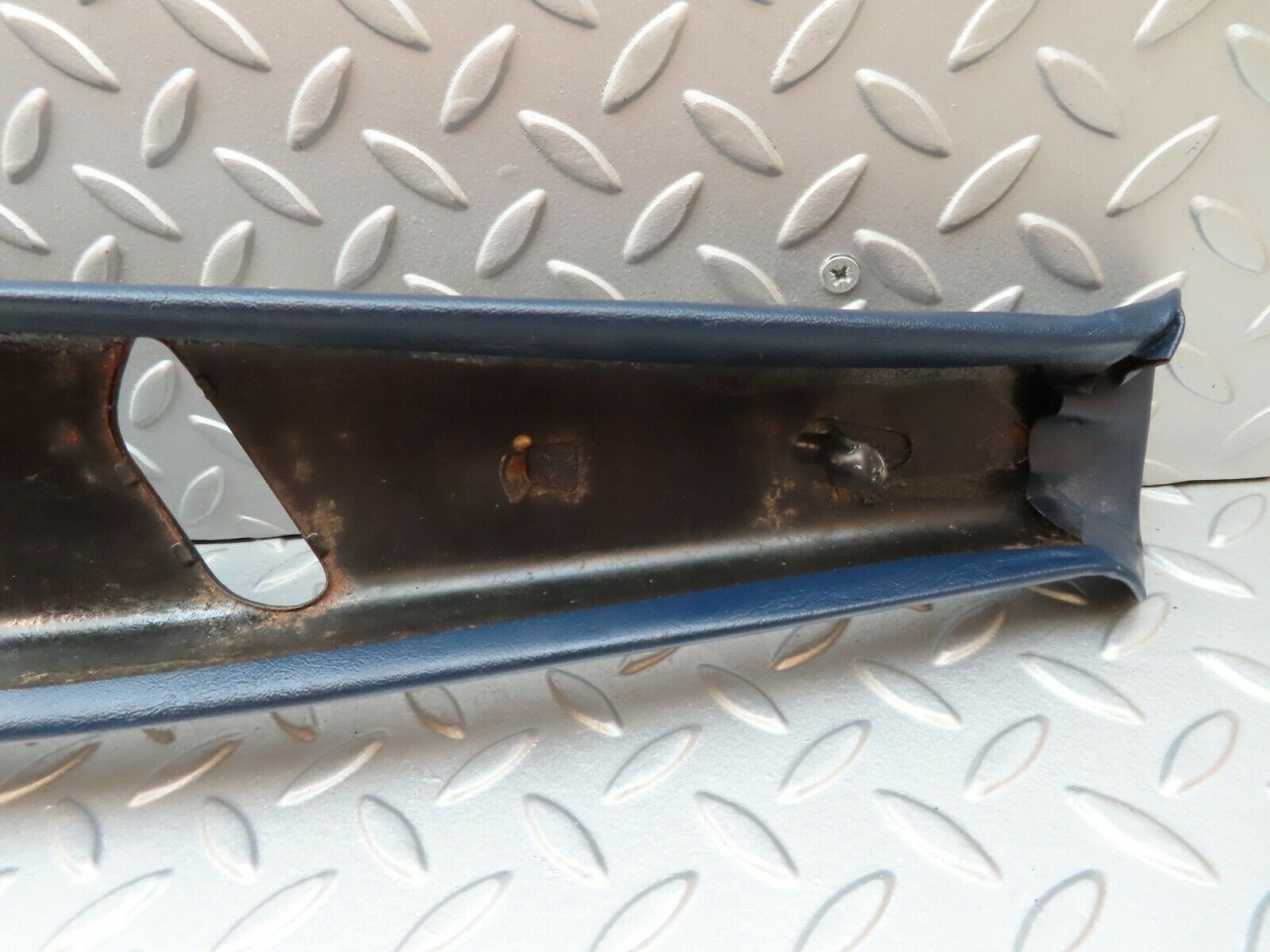 4344 Mercedes-Benz W123 230E B Pillar Cover Right Side Blue