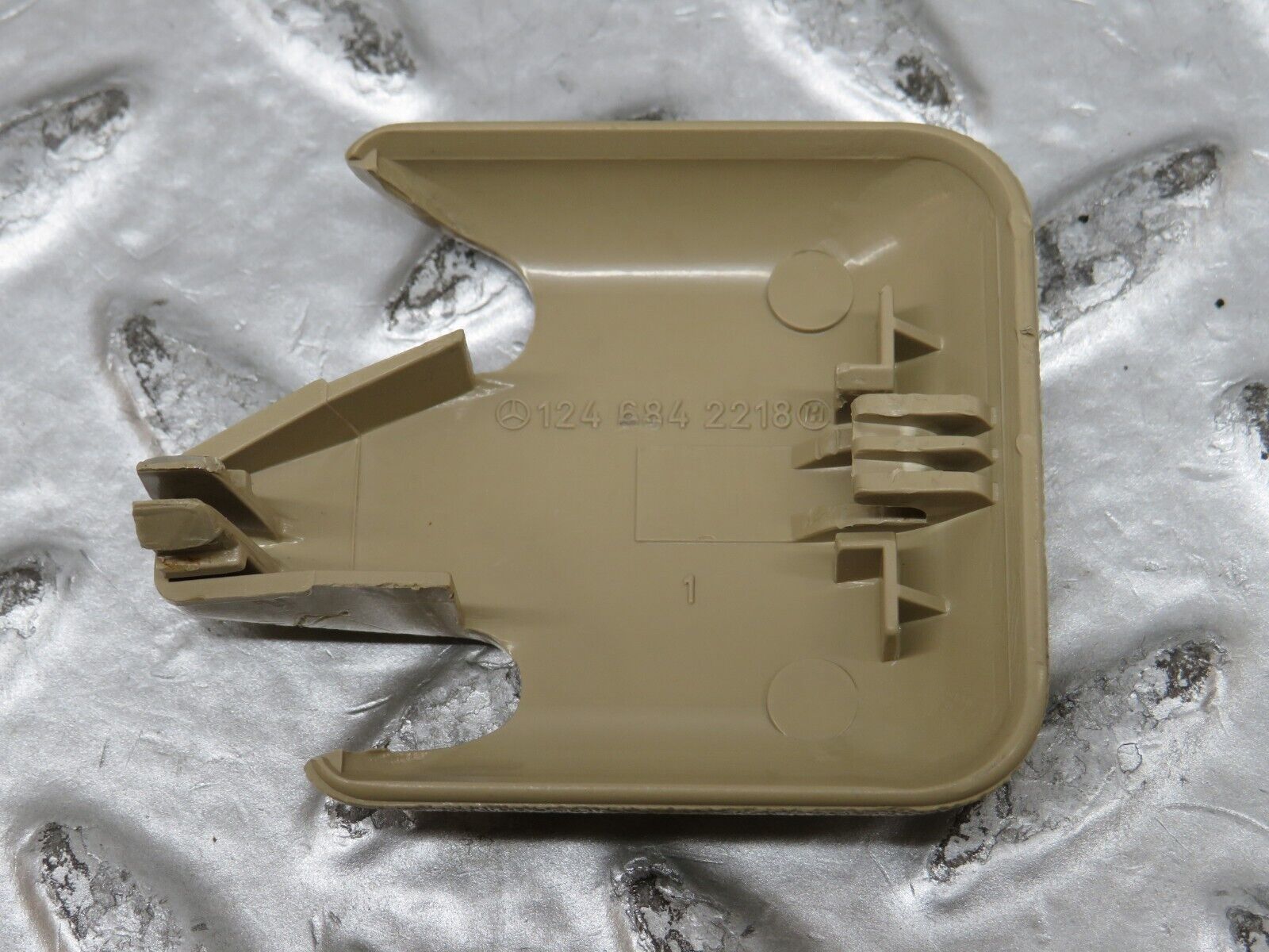 27486 Mercedes-Benz S124 300TE Front Seat Rail Trim Cover Pair 1246842218