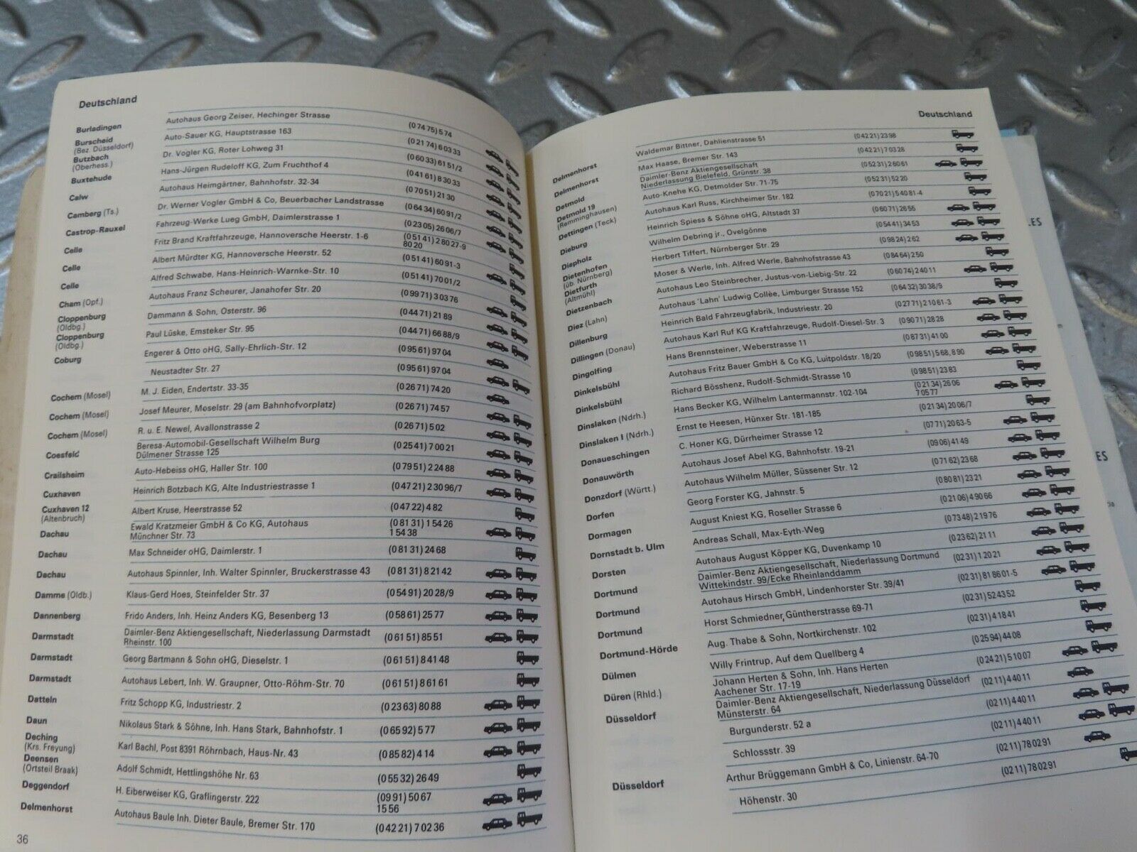 13105 Mercedes-Benz Service Stations Book Europa