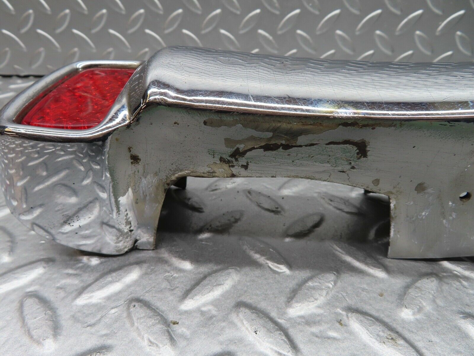 19795 Mercedes-Benz W121 190b Ponton Rear Bumper Chrome Overriders Pair