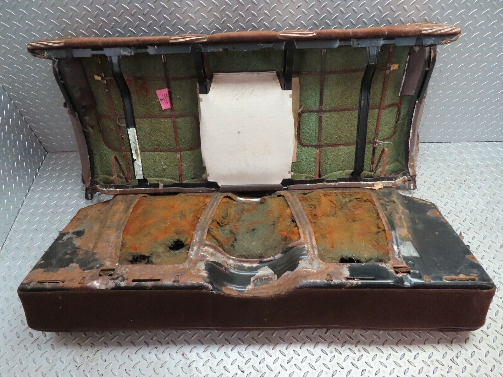 16769 Mercedes-Benz C107 380SLC Rear Seat Brown 1079240216