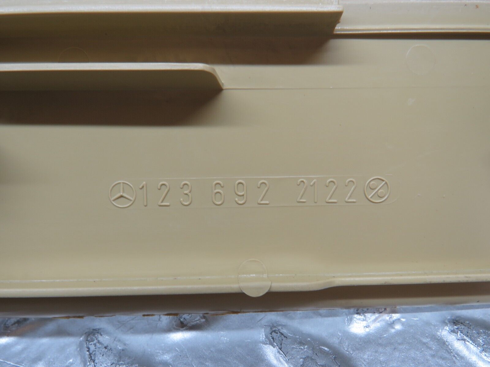 29744 Mercedes-Benz W123 230E B Pillar Bottom Cover Left Side 1236922122