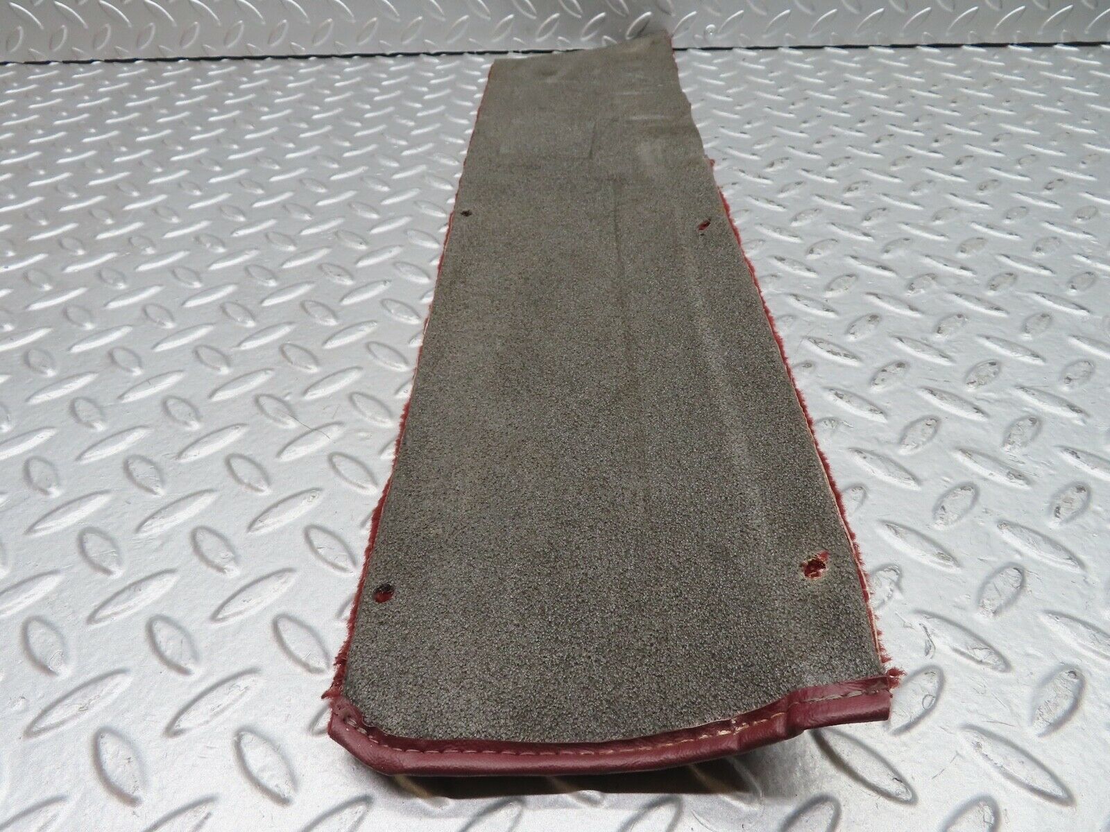 21601 Mercedes-Benz W126 300SE Rear Left Door Sill Carpet Burgundy Red
