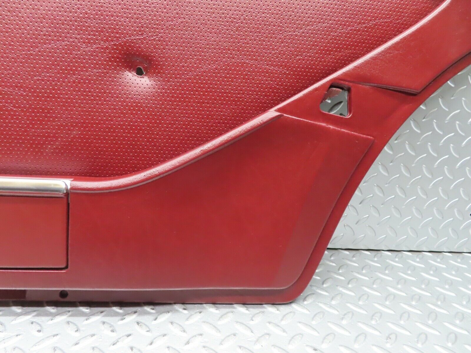 21457 Mercedes-Benz W126 300SE Rear Right Door Card Burgundy Red 1267370270