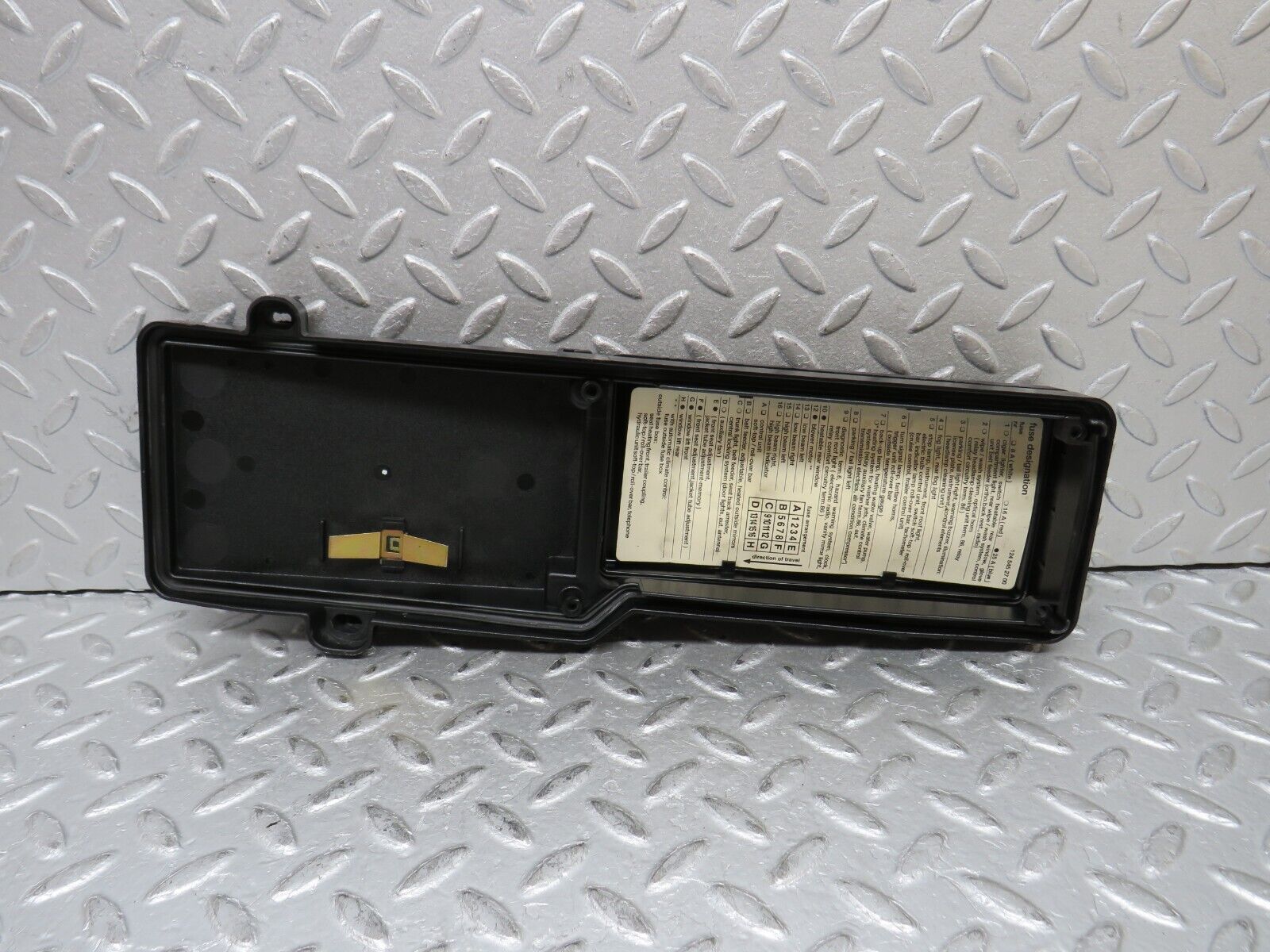 37959 Mercedes-Benz A124 320E Cabriolet Fuse Box Lid 1245452700 1245400282 1245400182