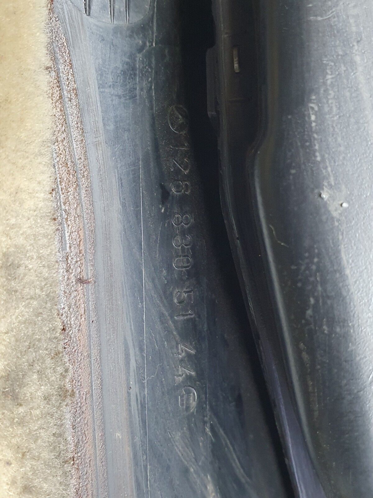 41055 Mercedes-Benz W126 300SE Under Dash Panel Left Beige 1268305344 1266801517 1268305144