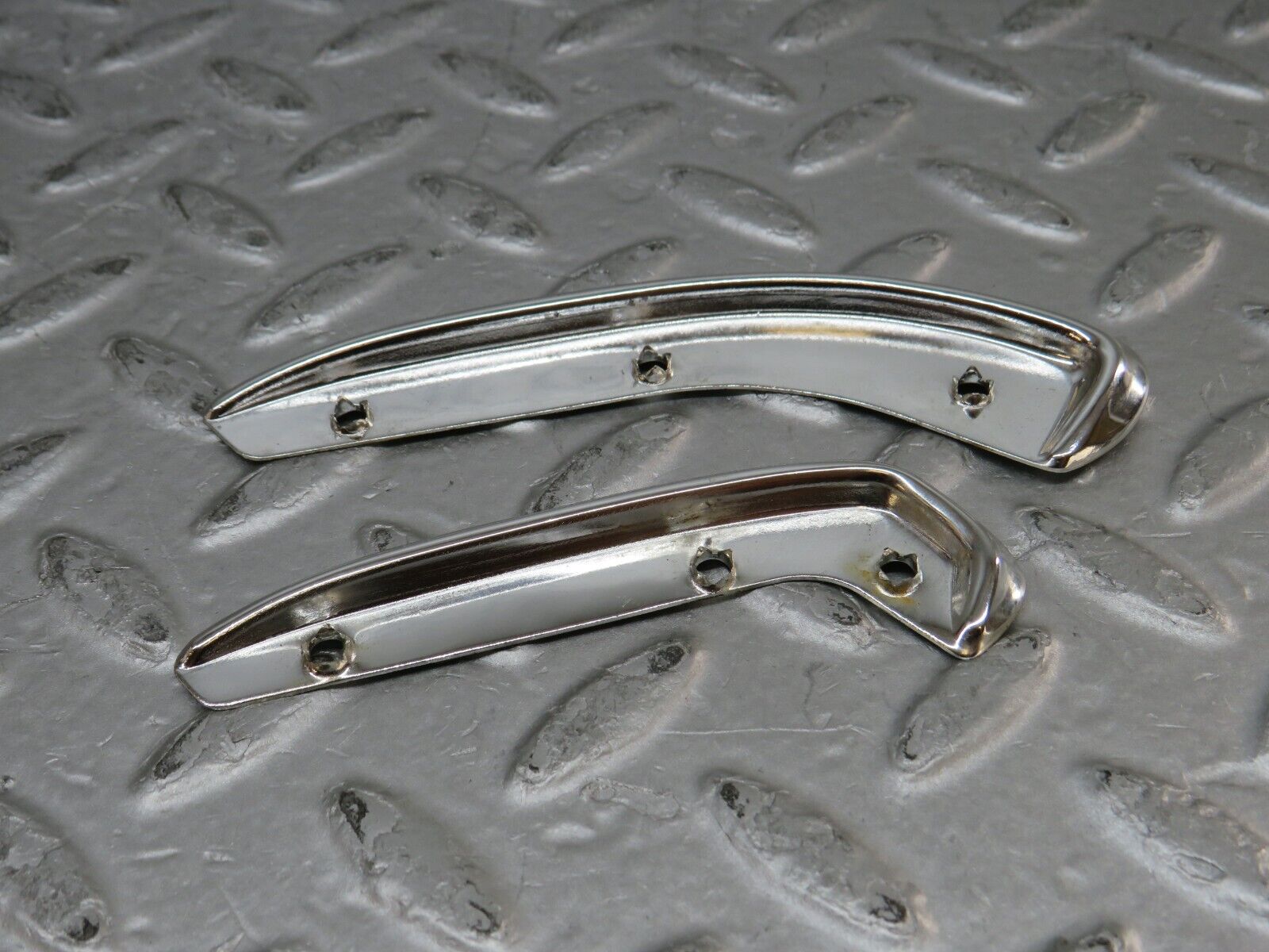 37299 Mercedes-Benz W109 300SEL Interior Door Handle Chrome Trim Pair Left