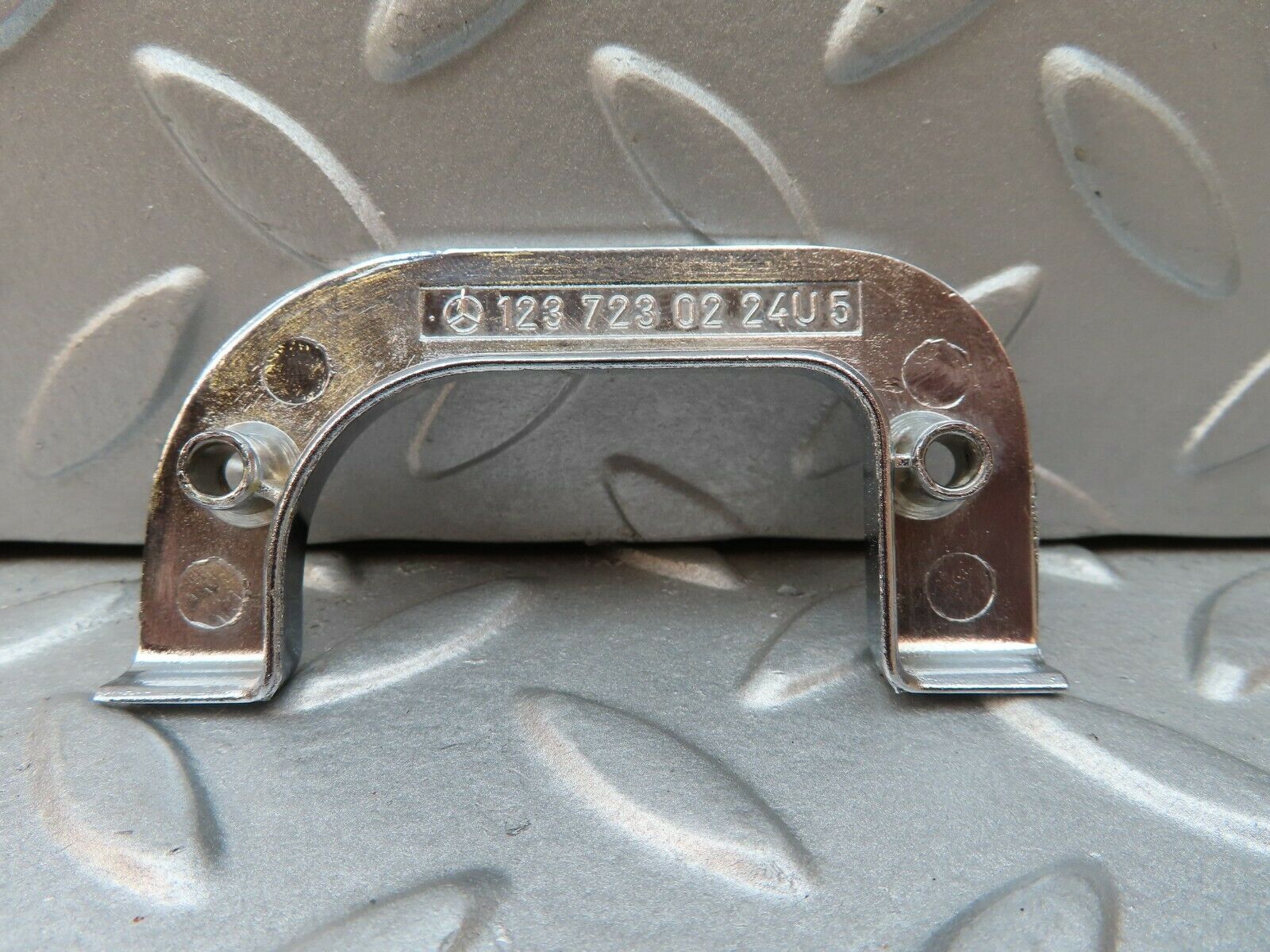 3823 Mercedes-Benz S123 200T Wagon Right Chrome Door Latch Trim 1237230224