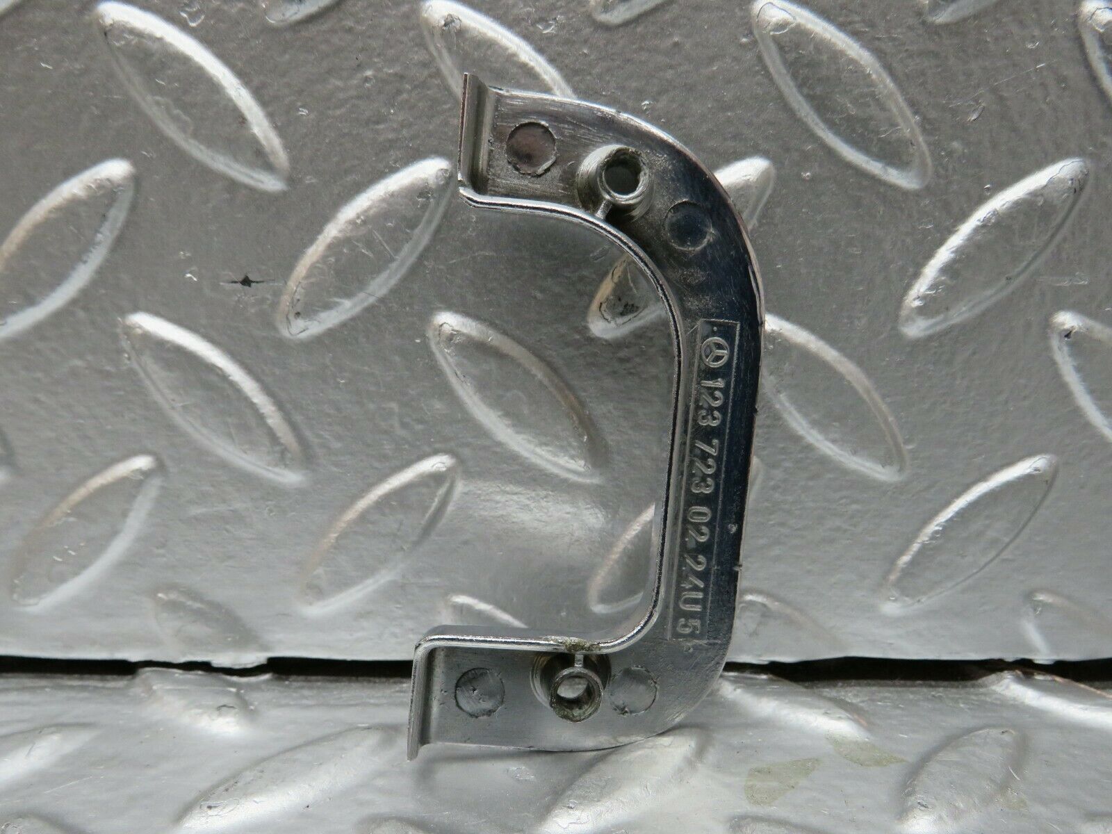 23992 Mercedes-Benz W123 280E Right Interior Chrome Door Latch Trim 1237230224