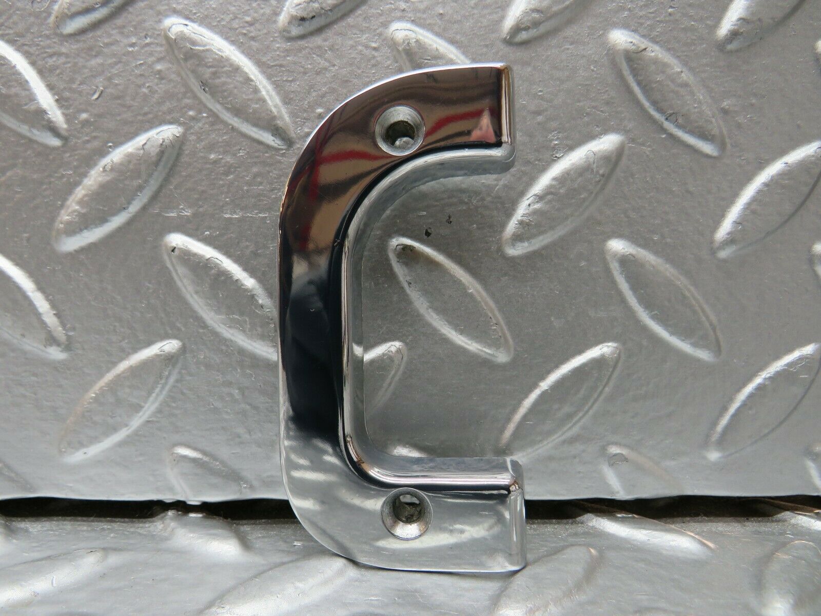 23993 Mercedes-Benz W123 280E Right Interior Chrome Door Latch Trim 1237230224