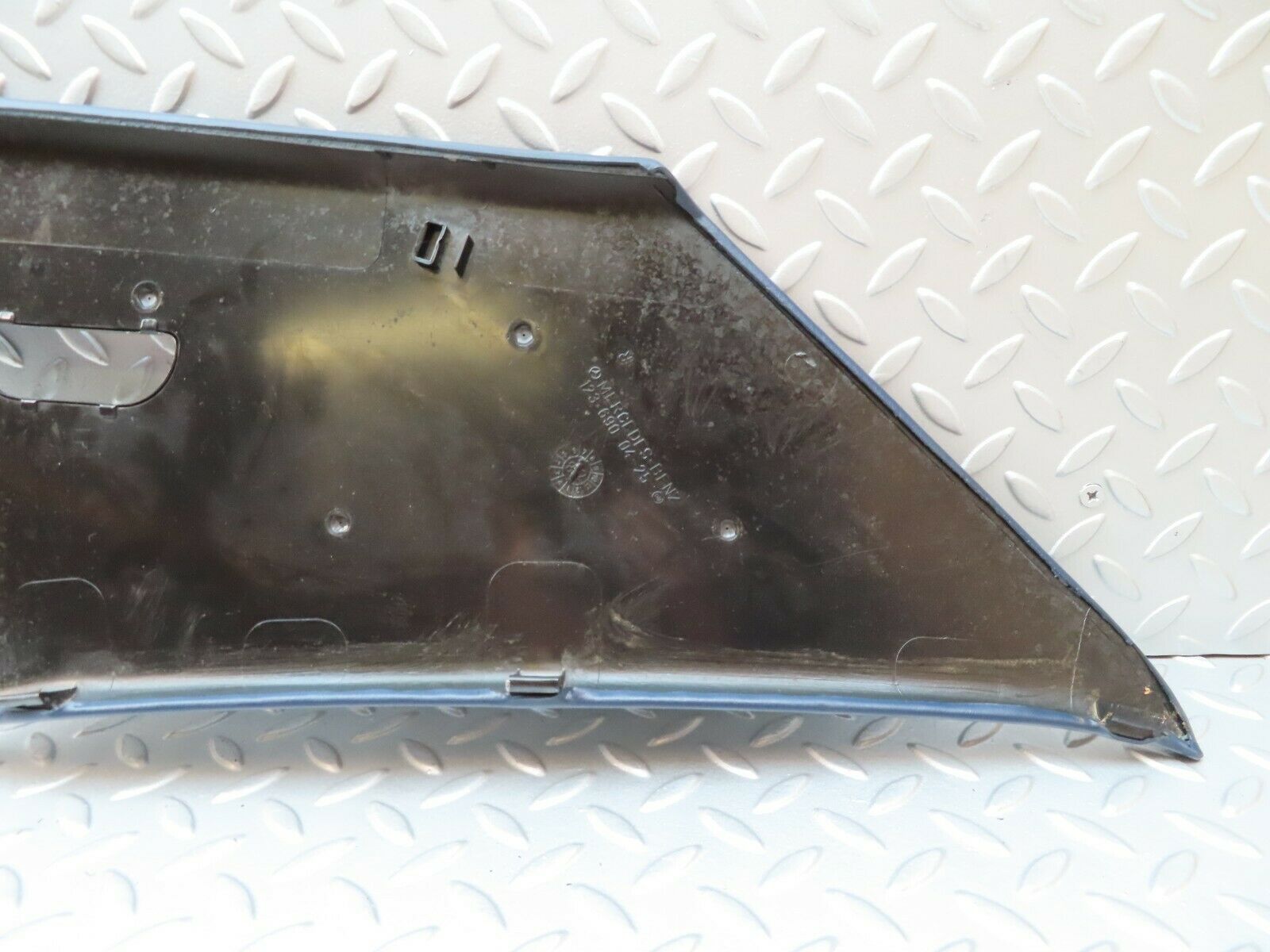 4341 Mercedes-Benz W123 230E C Pillar Cover Panel Right Side Blue 1236900425