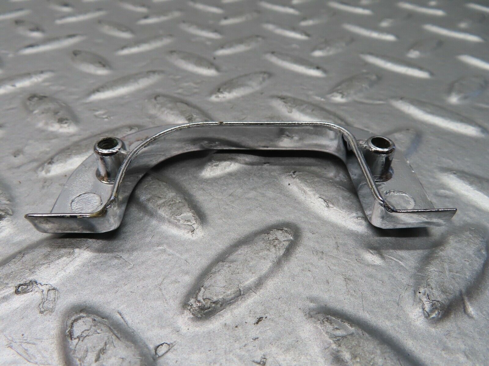 21489 Mercedes-Benz W126 300SE Right Chrome Door Latch Trim 1237230224