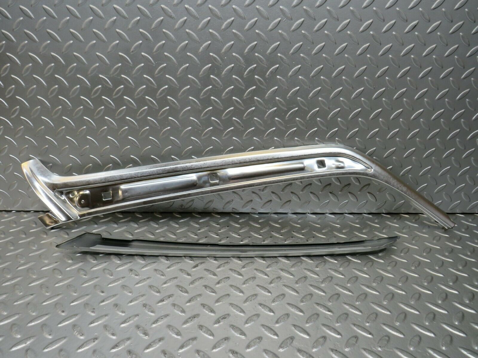 23367 Mercedes-Benz W116 350SE A Pillar Chrome Moulding Trim Left Side