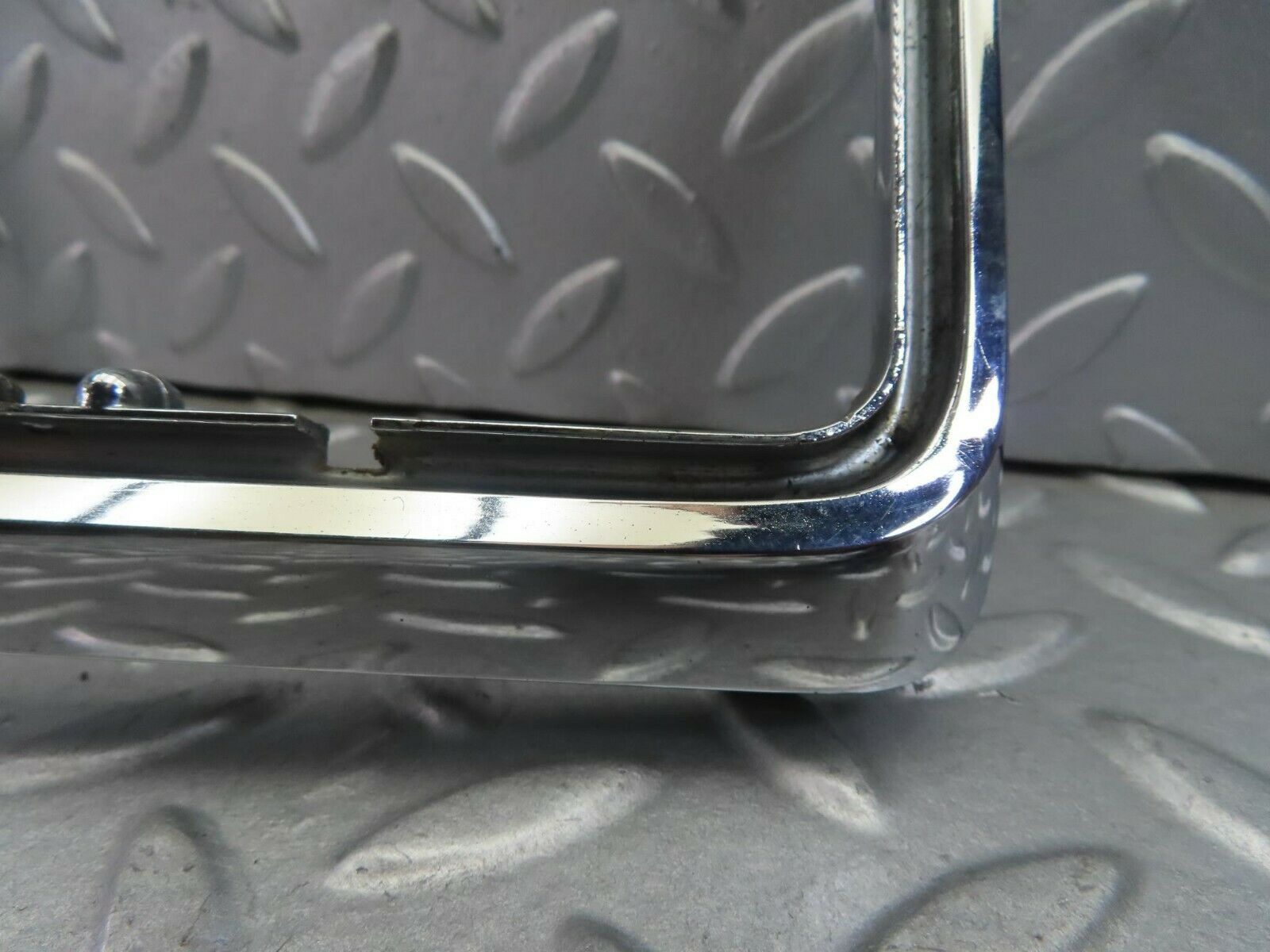 8486 Mercedes-Benz W115 Tail Light Chrome Frame Left Side