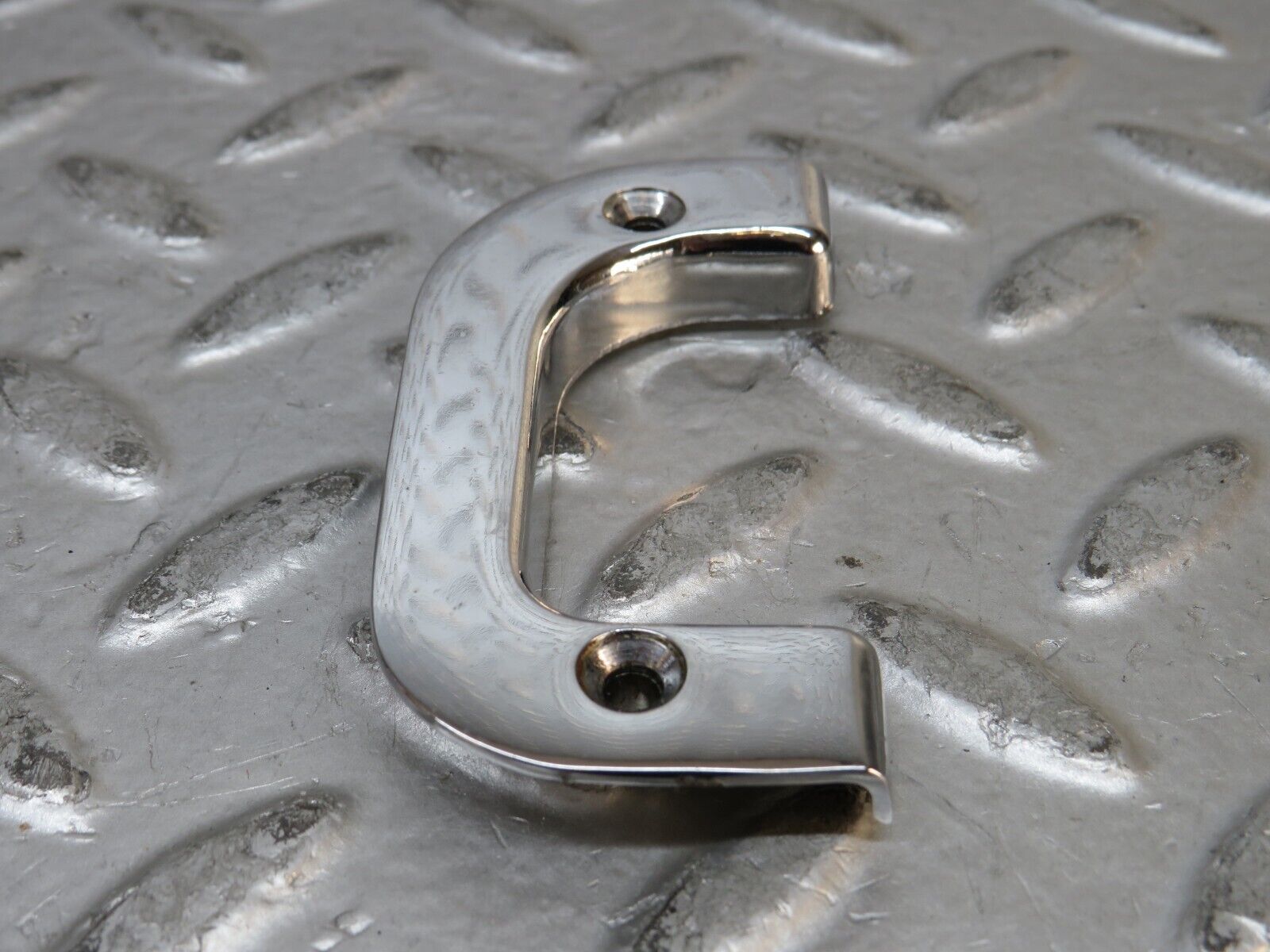 28801 Mercedes-Benz W123 230E Right Interior Chrome Door Latch Trim 1237230224