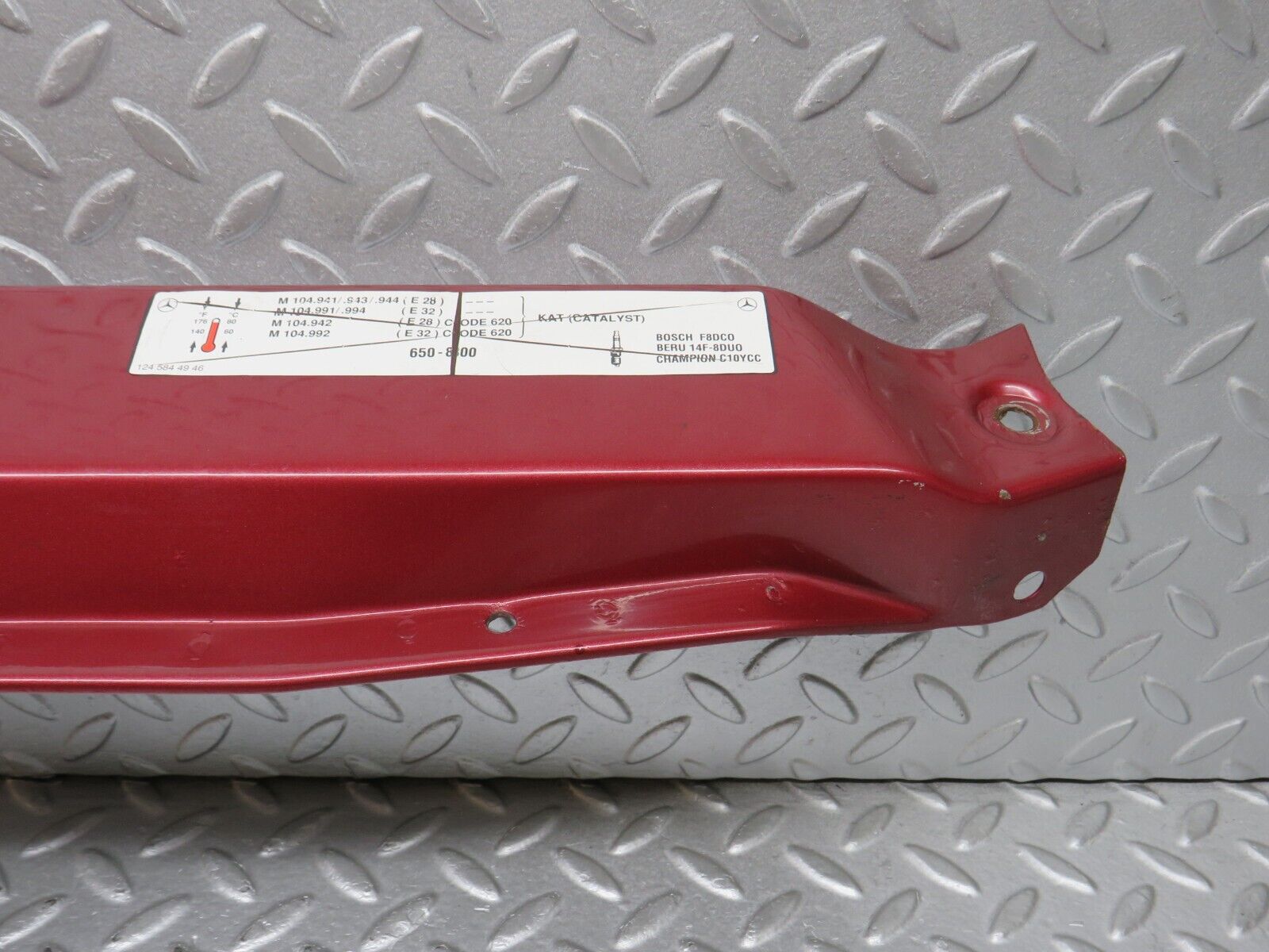 38466 Mercedes-Benz R129 280SL Coupe Bonnet Lock Carrier Panel 1245844946