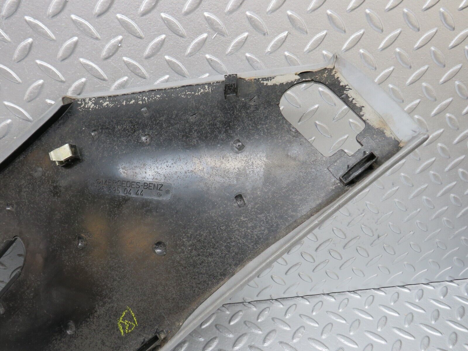 35960 Mercedes-Benz W126 420SE C Pillar Cover Panel Right Side Grey 1266950444