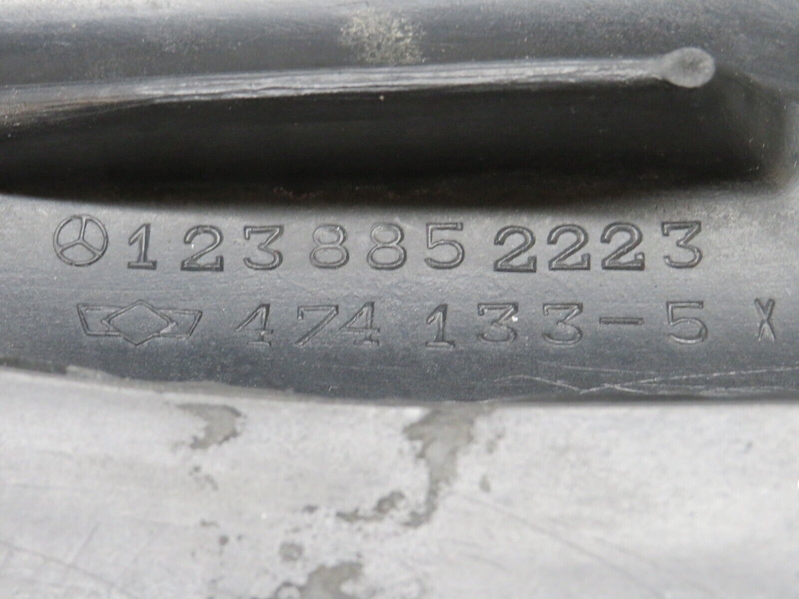 31956 Mercedes-Benz W123 230E Rear Right Bumper Rubber 1238852223