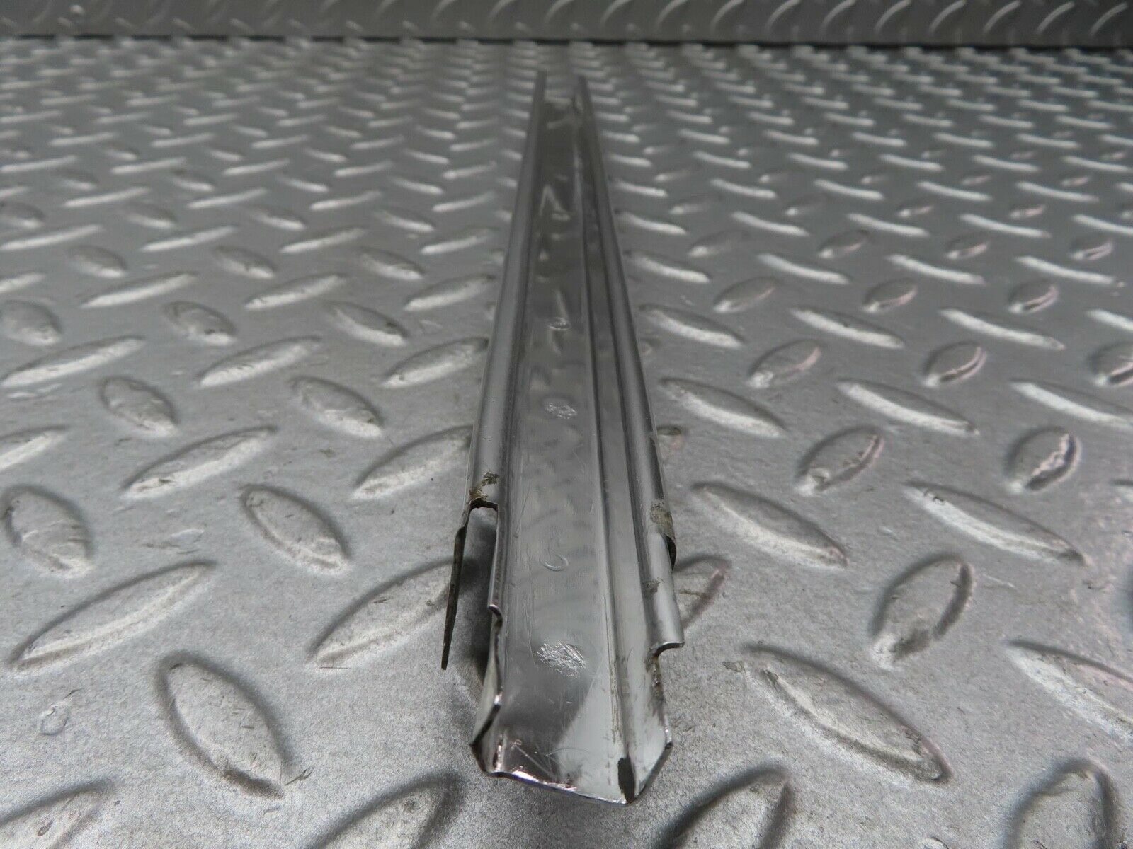 13193 Mercedes-Benz W111 220S Rear Left Door Front Chrome Window Channel