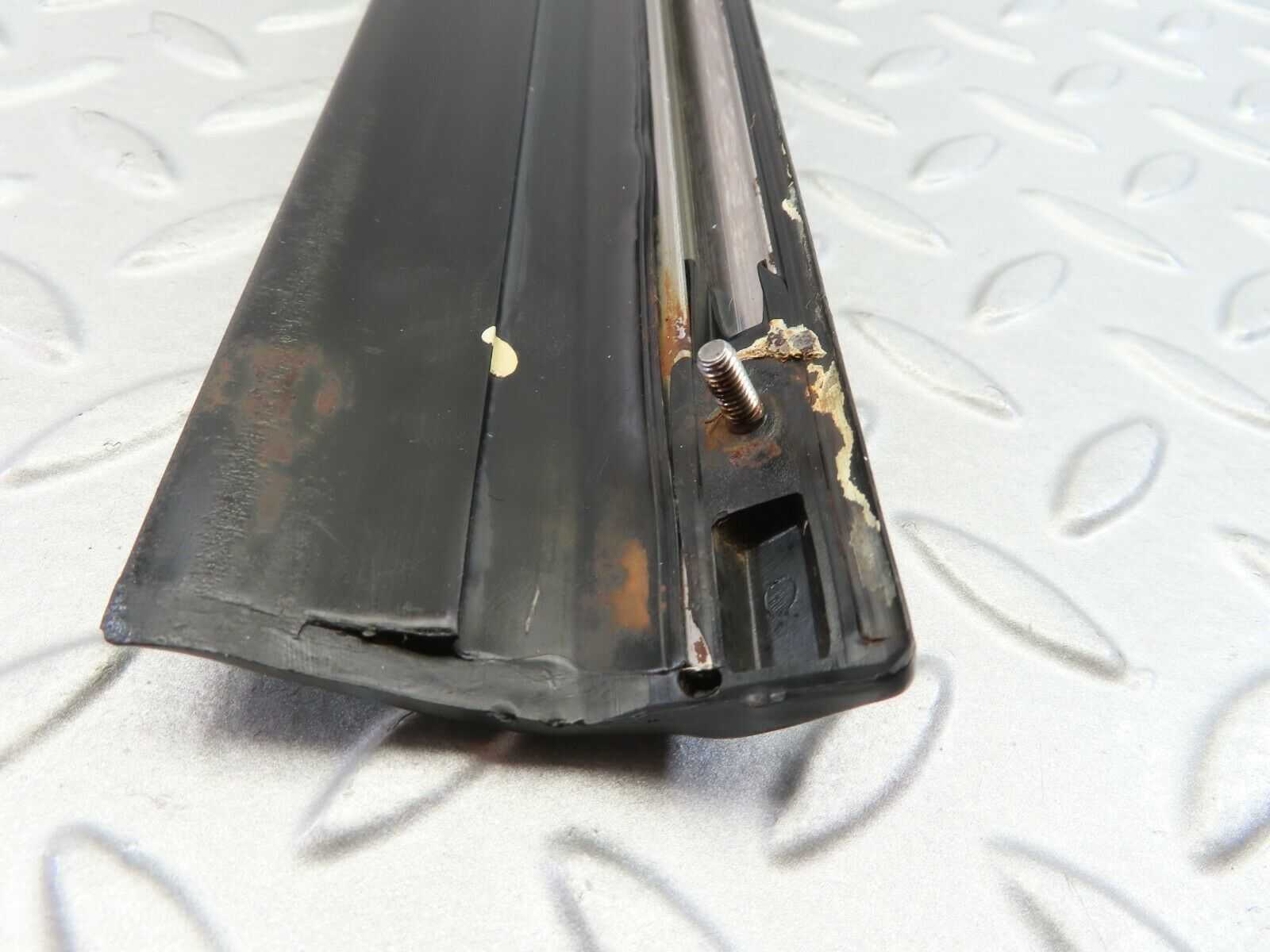 7684 Mercedes-Benz S123 230TE Wagon Rear Right Door Sill Trim Black