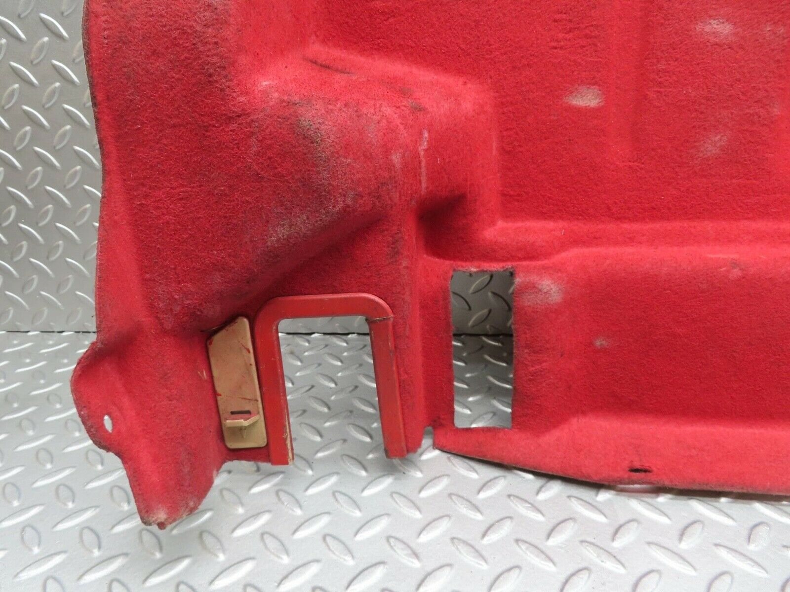 11860 Mercedes-Benz R129 300SL Coupe Trunk Carpet Fuel Tank Cover Red