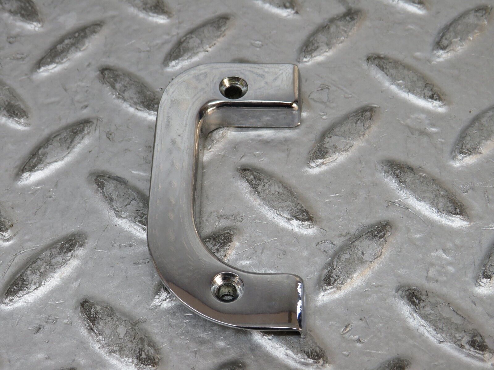 28803 Mercedes-Benz W123 230E Left Interior Chrome Door Latch Trim 1237230124