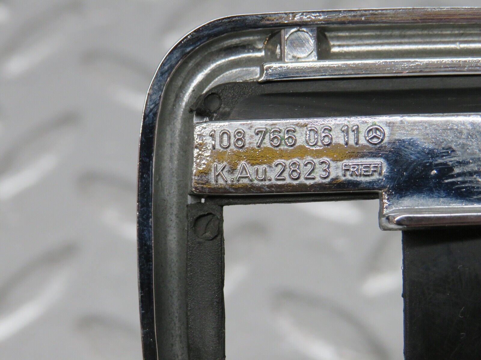 31004 Mercedes-Benz W123 230E Chrome Frame For Door Opener Right 1087660611