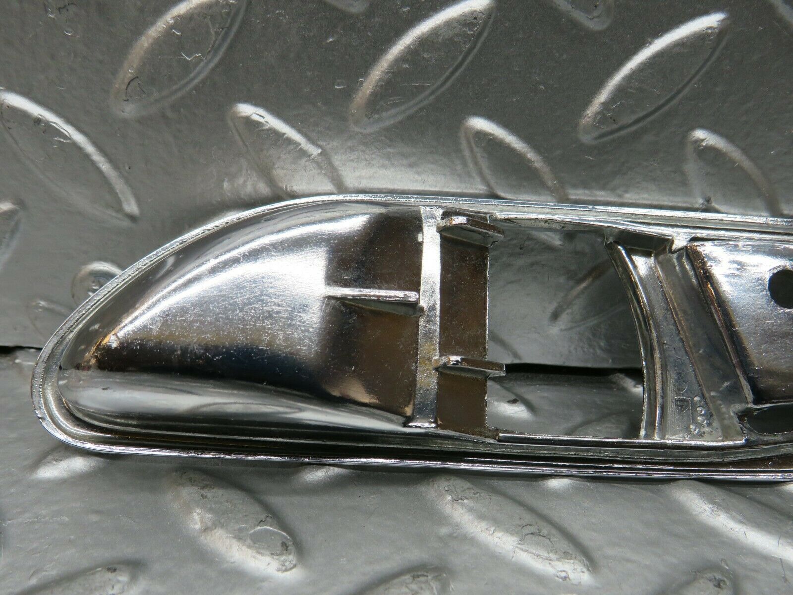 22748 Mercedes-Benz C107 450SL Interior Door Handle Chrome Surround Left Side