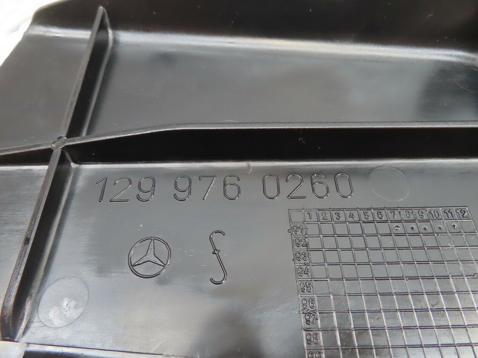 17151 Mercedes-Benz R129 300SL Coupe Footrest Protective Cover 1299760260